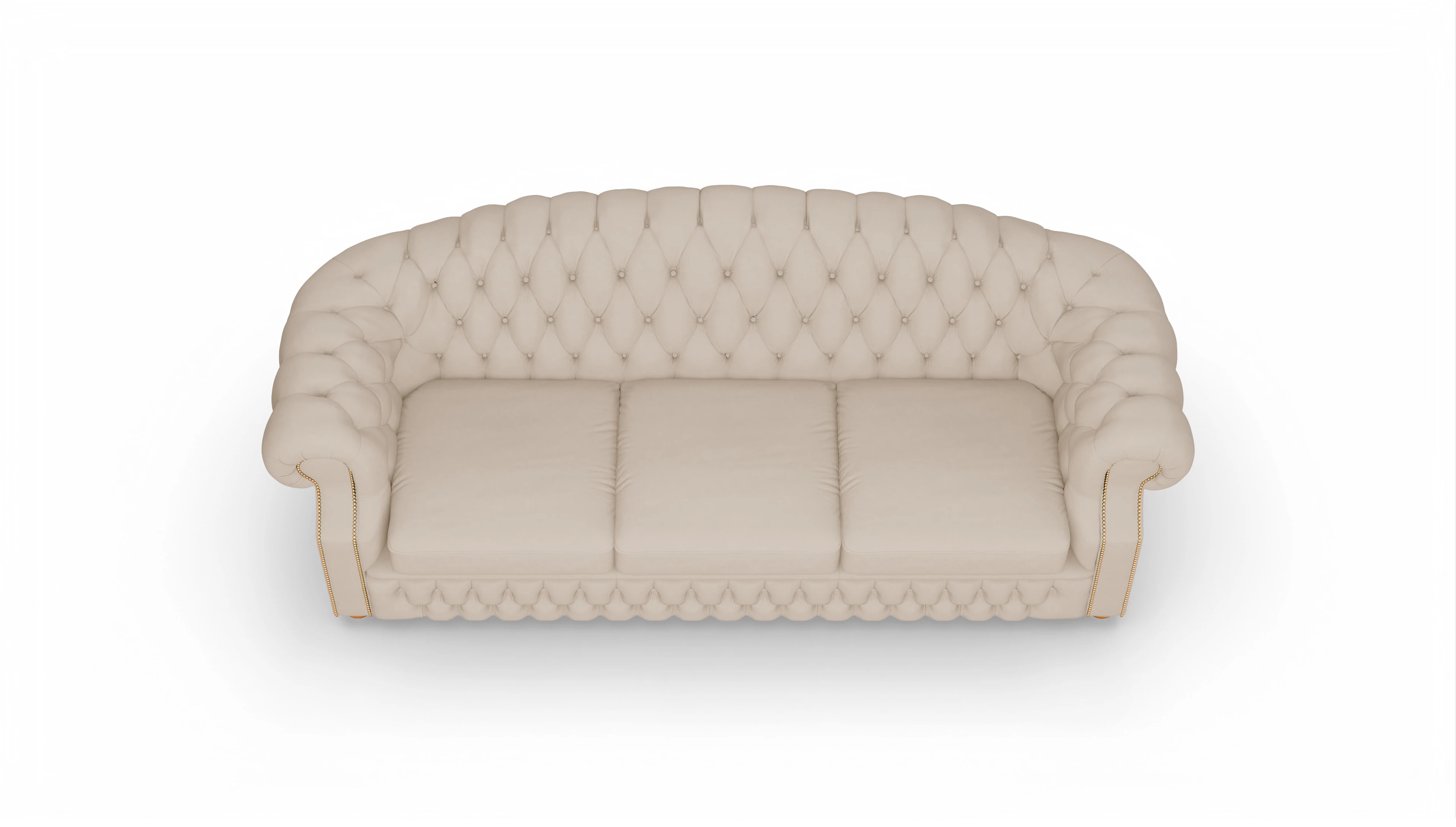 Ansicht des Produktes Yates 4-Sitzer in Leder beige