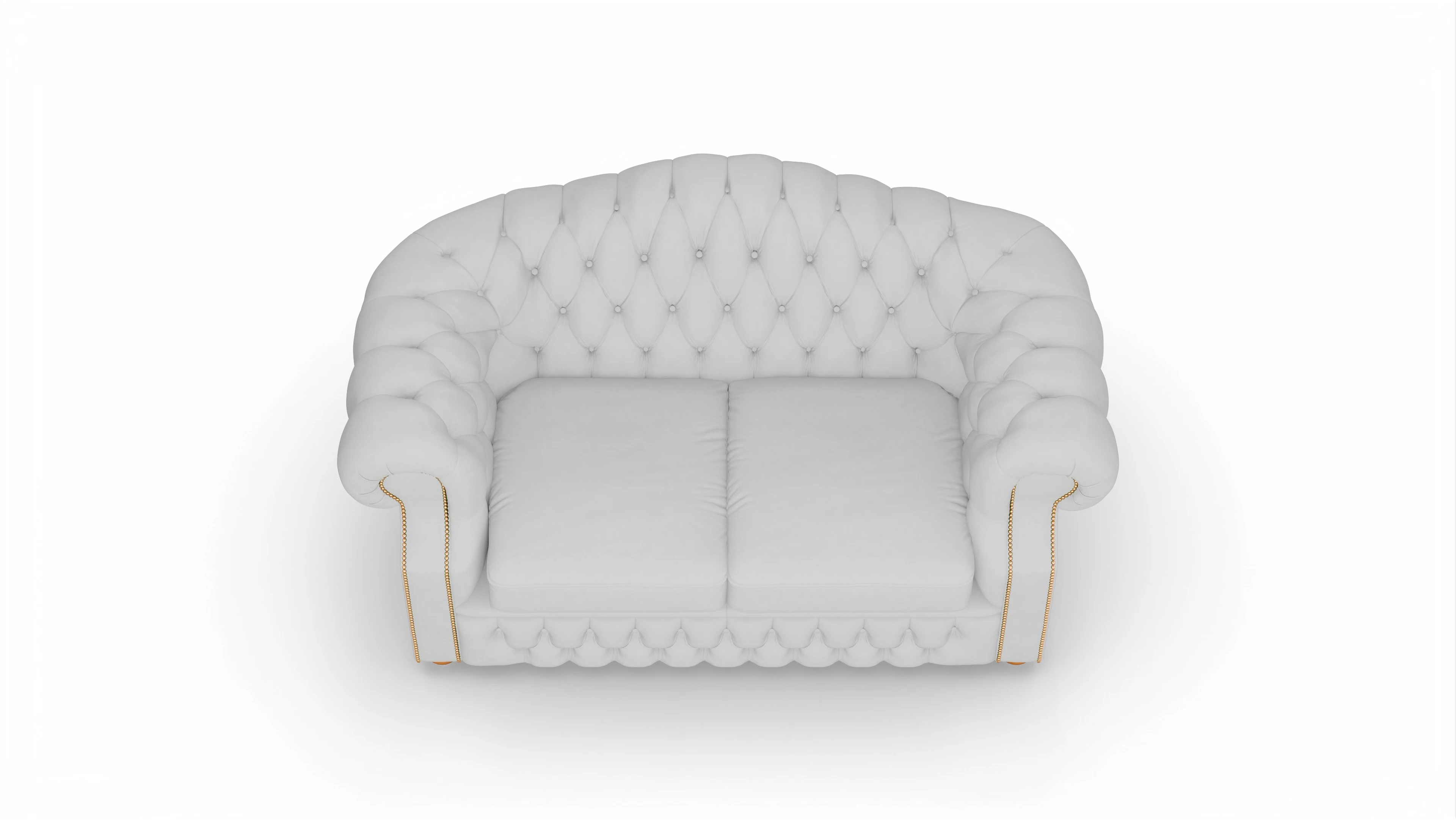 Ansicht des Produktes Yates 2,5-Sitzer in Leder weiß