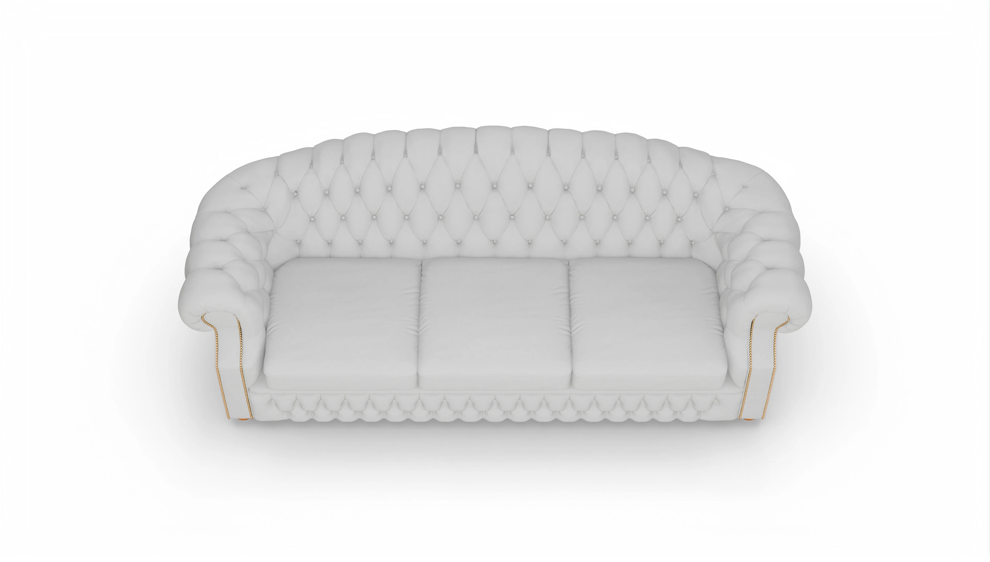 Ansicht des Produktes Yates 4-Sitzer in Leder weiß