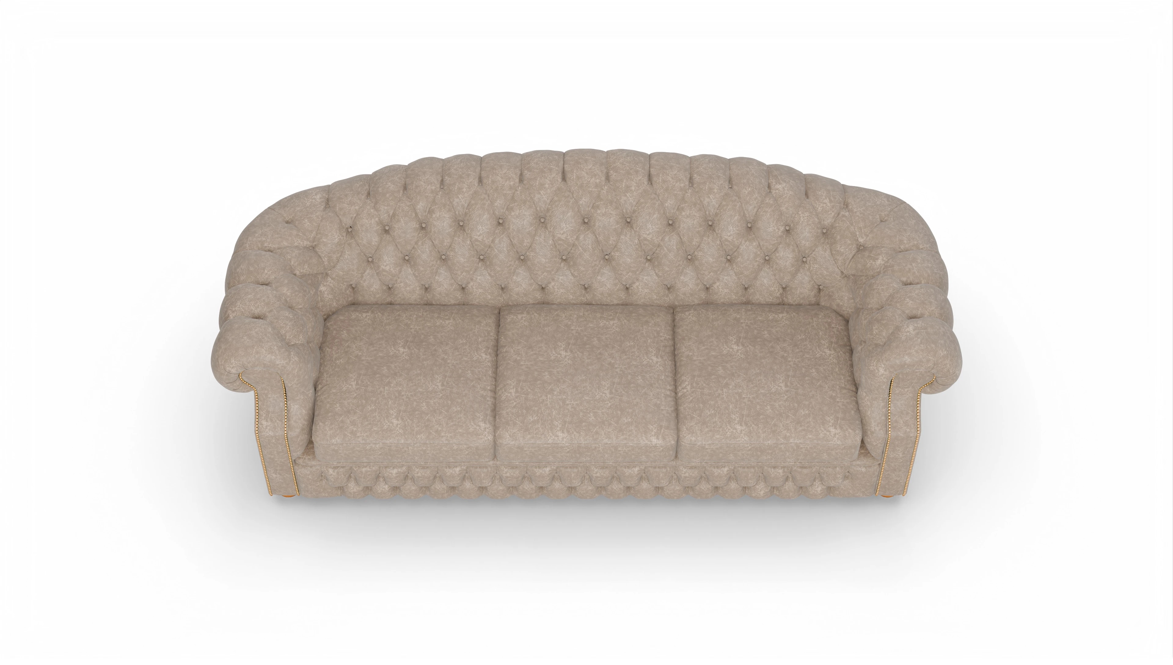 Ansicht des Produktes Yates 4-Sitzer in Leder beige