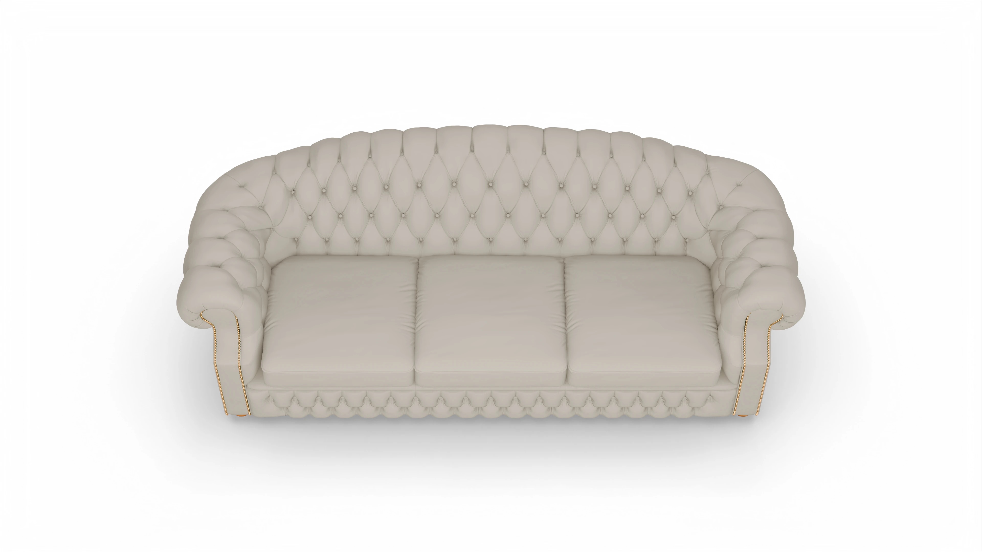 Ansicht des Produktes Yates 4-Sitzer in Leder weiß