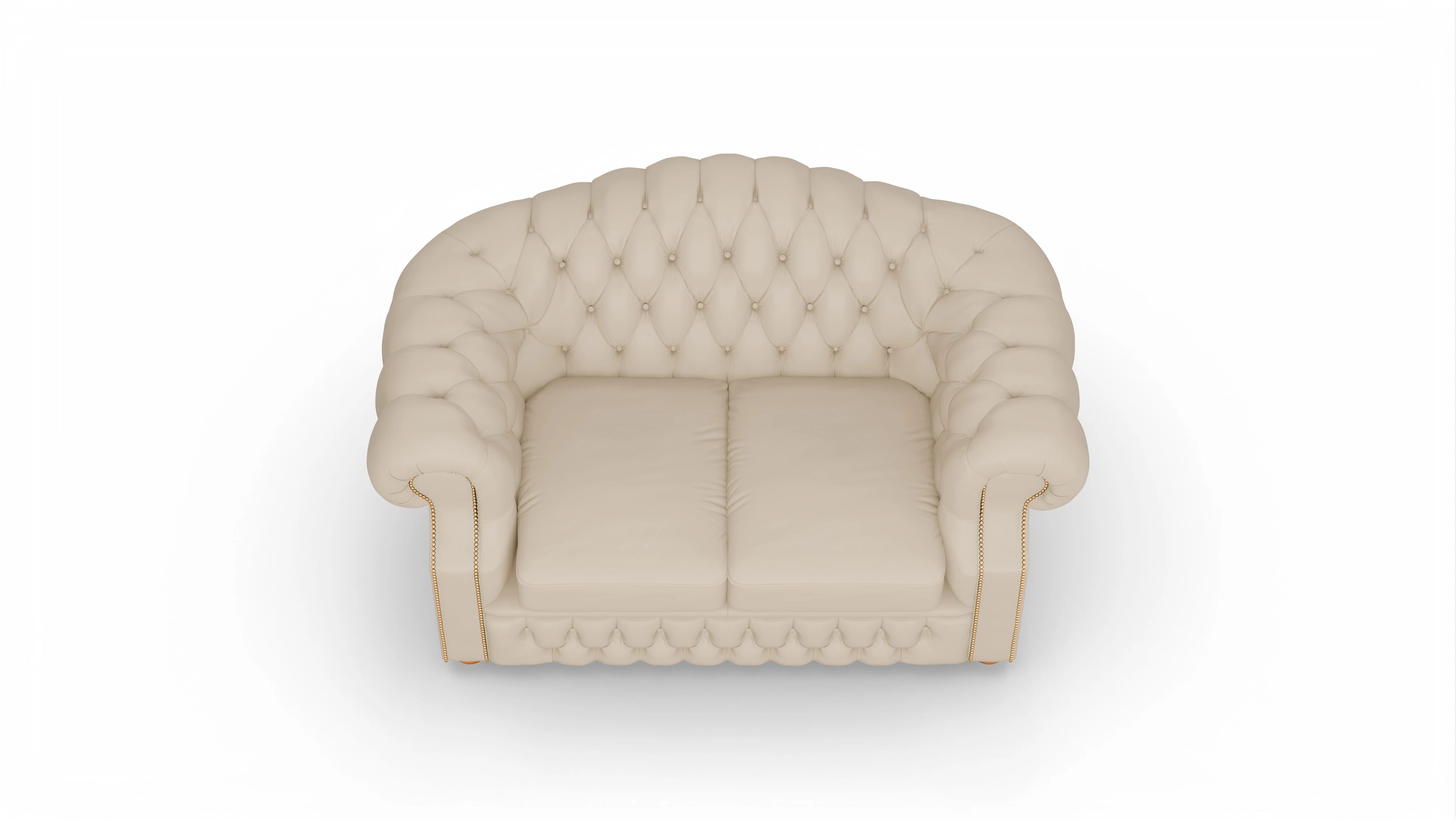 Ansicht des Produktes Yates 2-Sitzer in Leder beige
