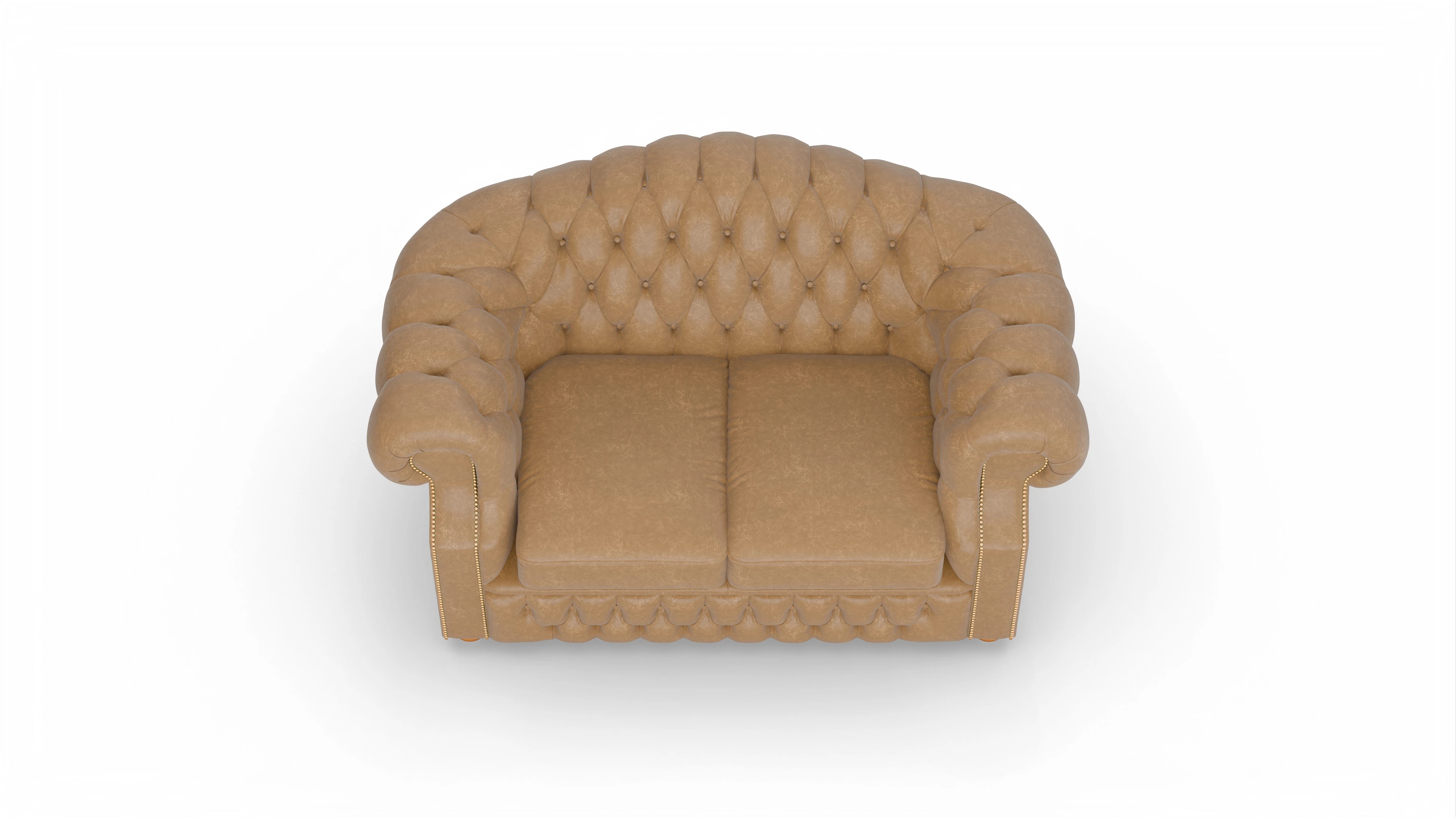 Ansicht des Produktes Yates 3-Sitzer in Leder beige