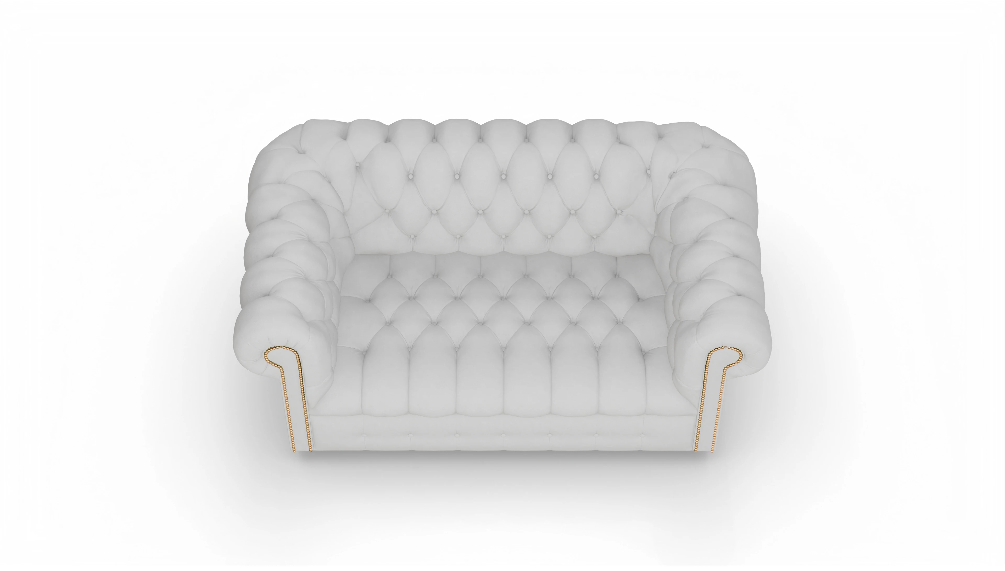 Ansicht des Produktes Bingley 2-Sitzer in Leder weiß