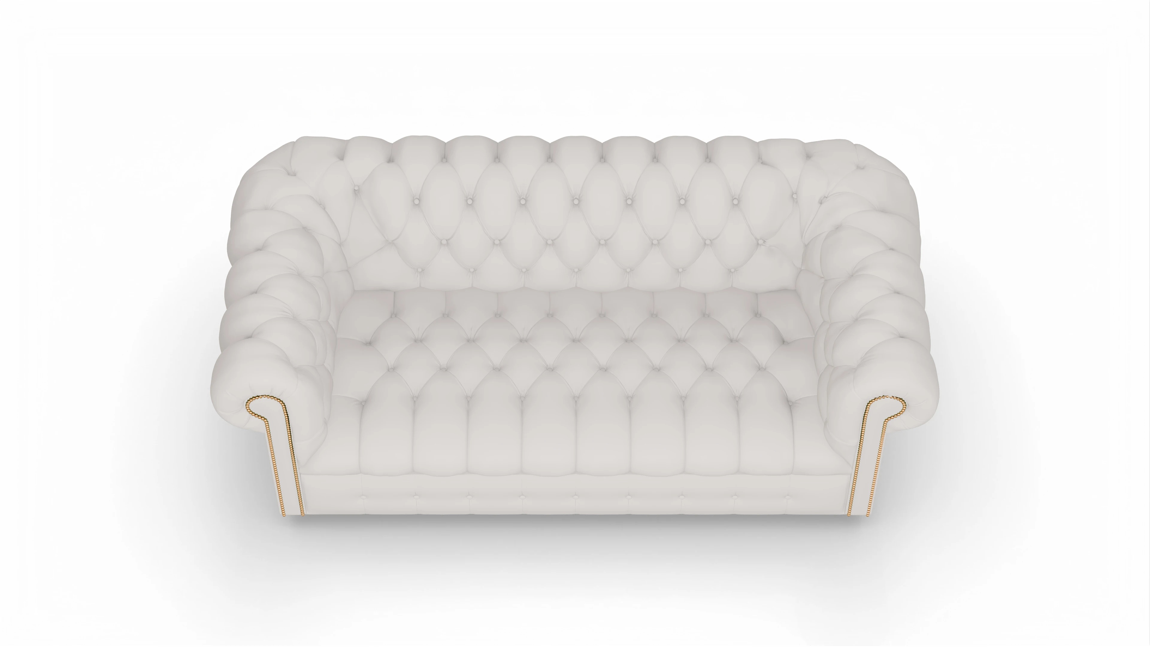 Ansicht des Produktes Bingley 3-Sitzer in Leder weiß