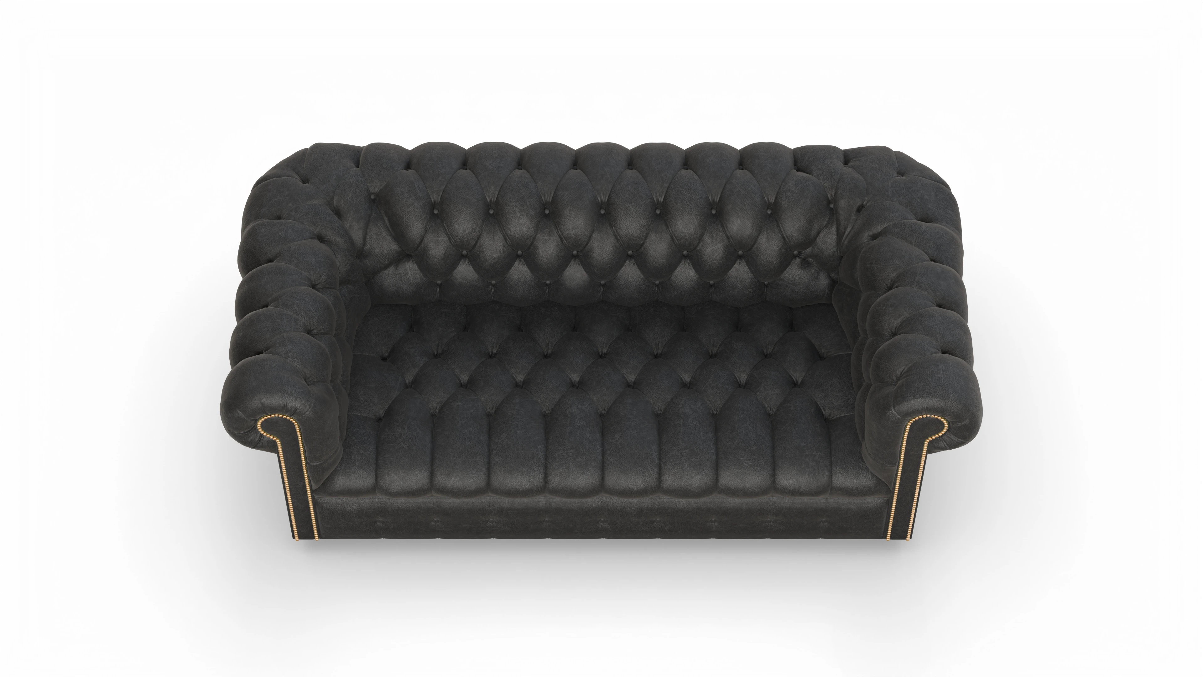 Ansicht des Produktes Bingley 3-Sitzer in Leder schwarz