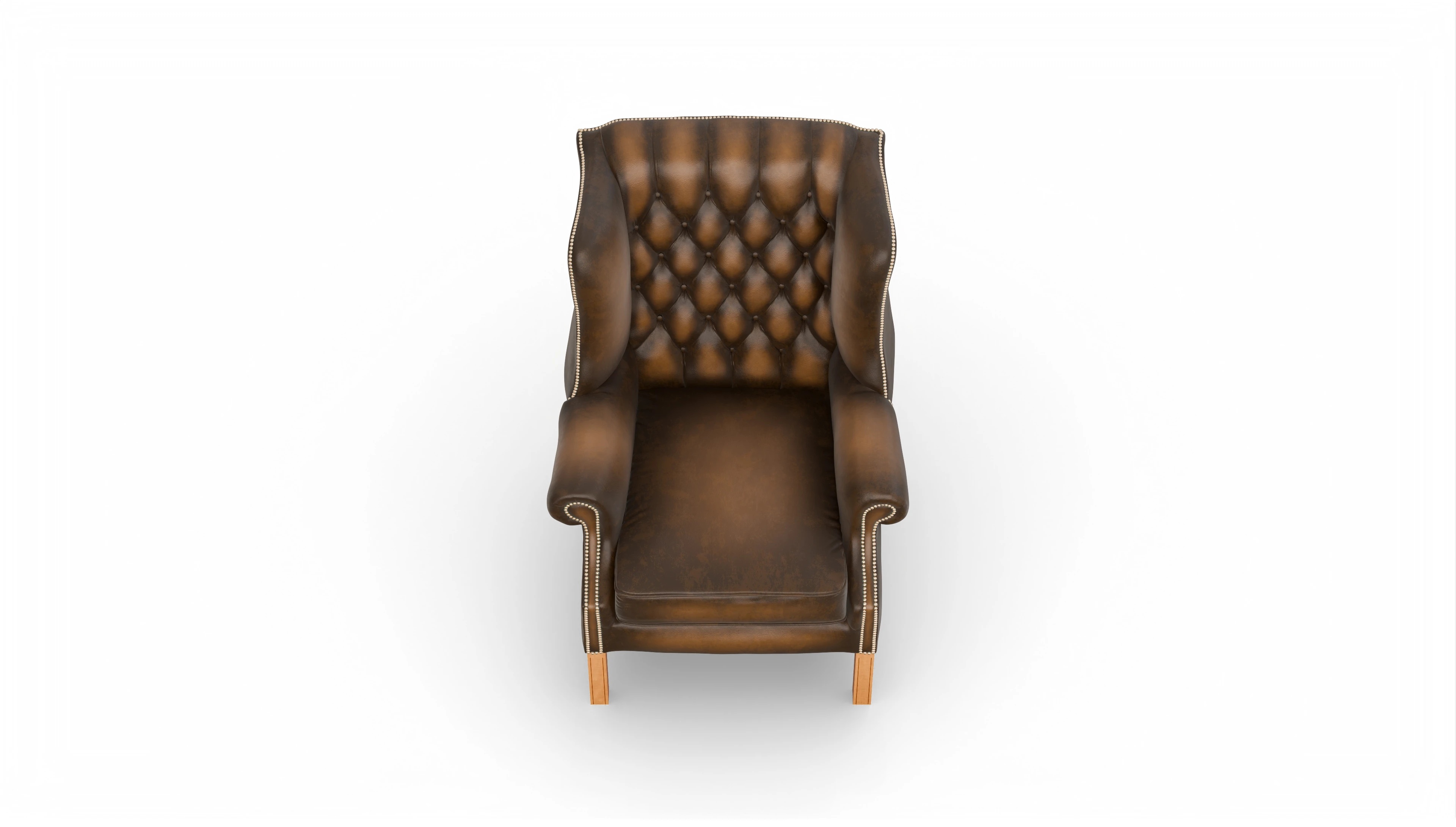 Ansicht des Produktes Francisco Sessel in Leder braun