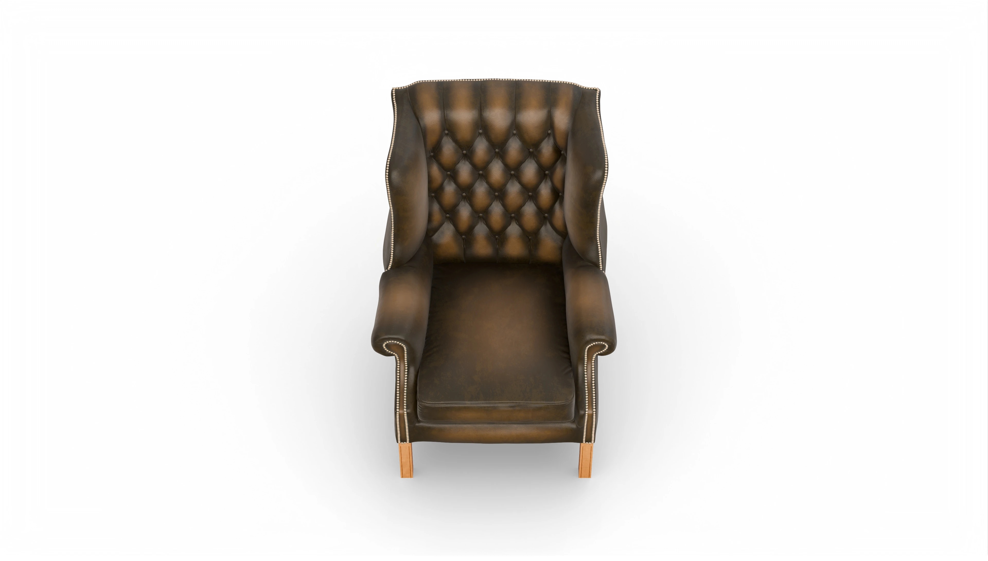 Ansicht des Produktes Francisco Sessel in Leder braun