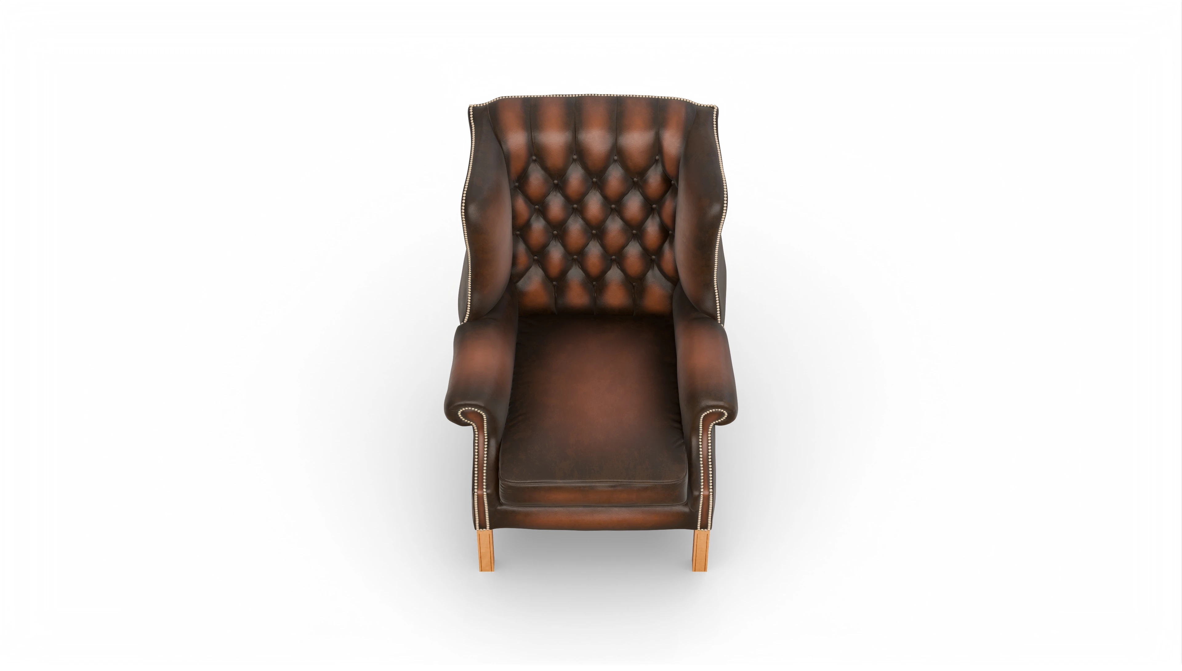 Ansicht des Produktes Francisco Sessel in Leder braun