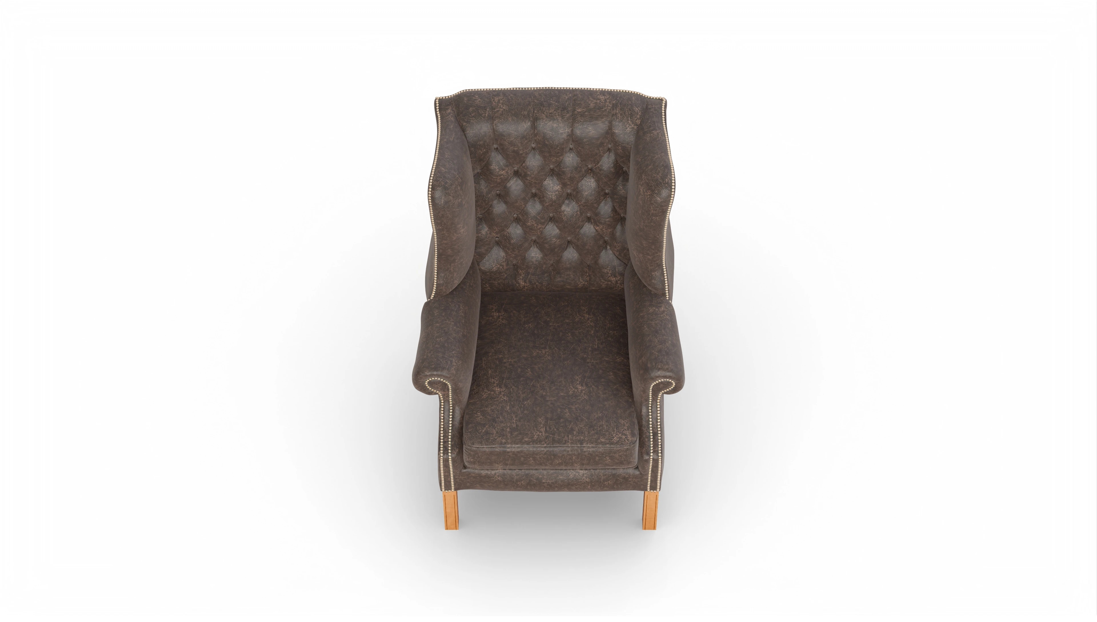 Ansicht des Produktes Francisco Sessel in Leder braun