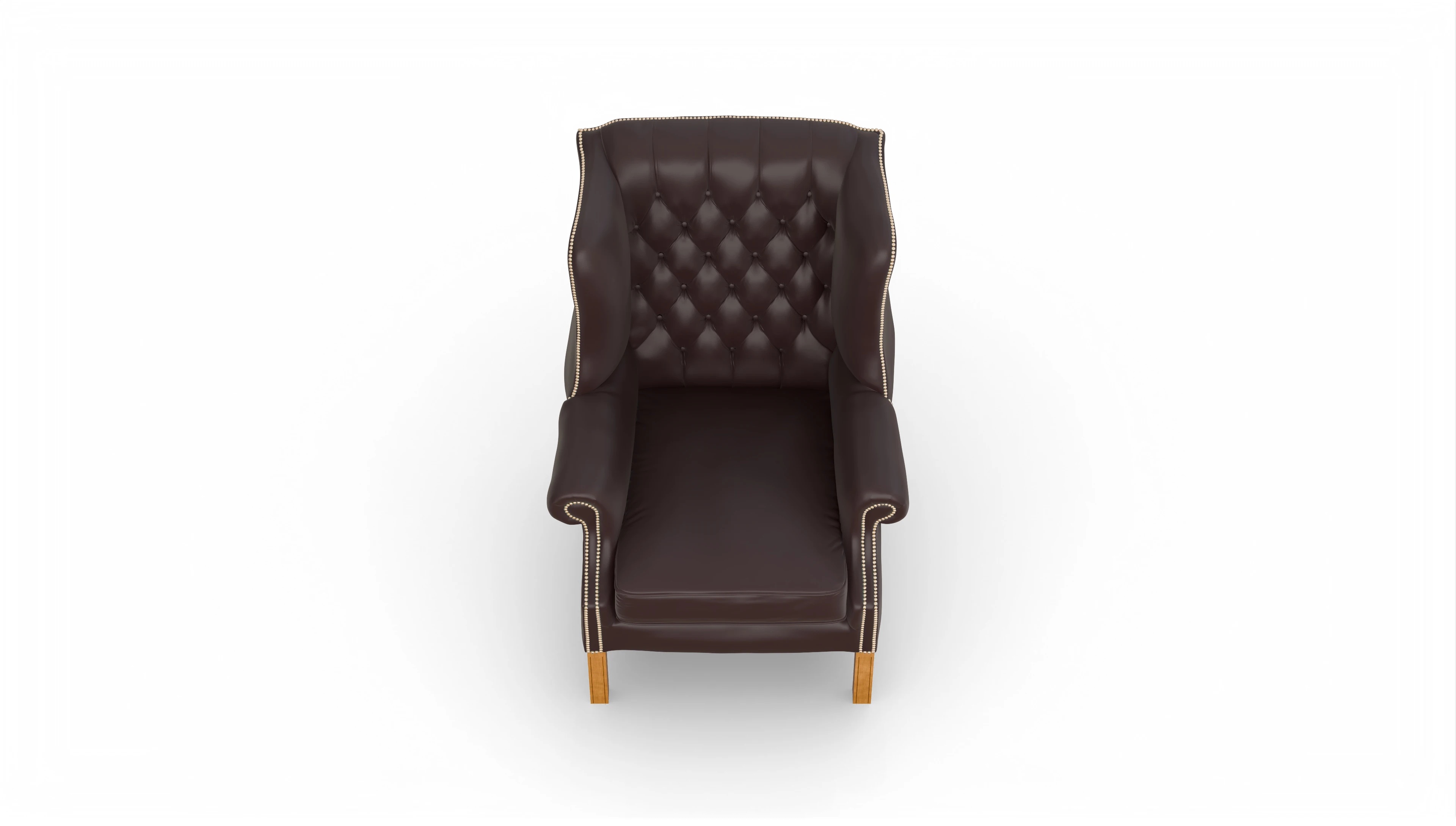 Ansicht des Produktes Francisco Sessel in Leder braun