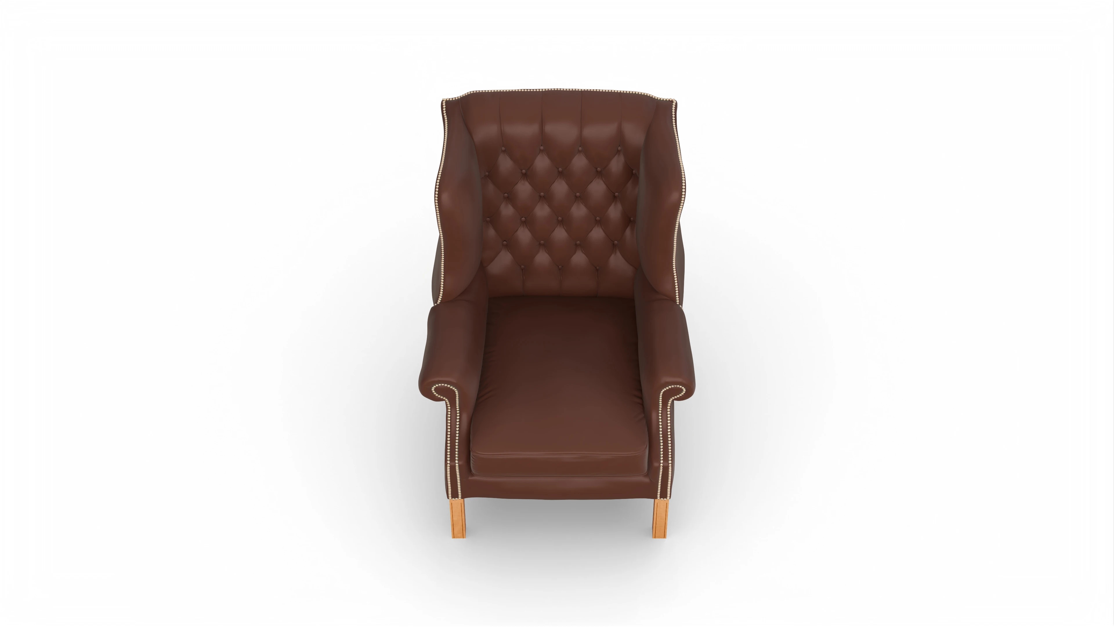 Ansicht des Produktes Francisco Sessel in Leder braun