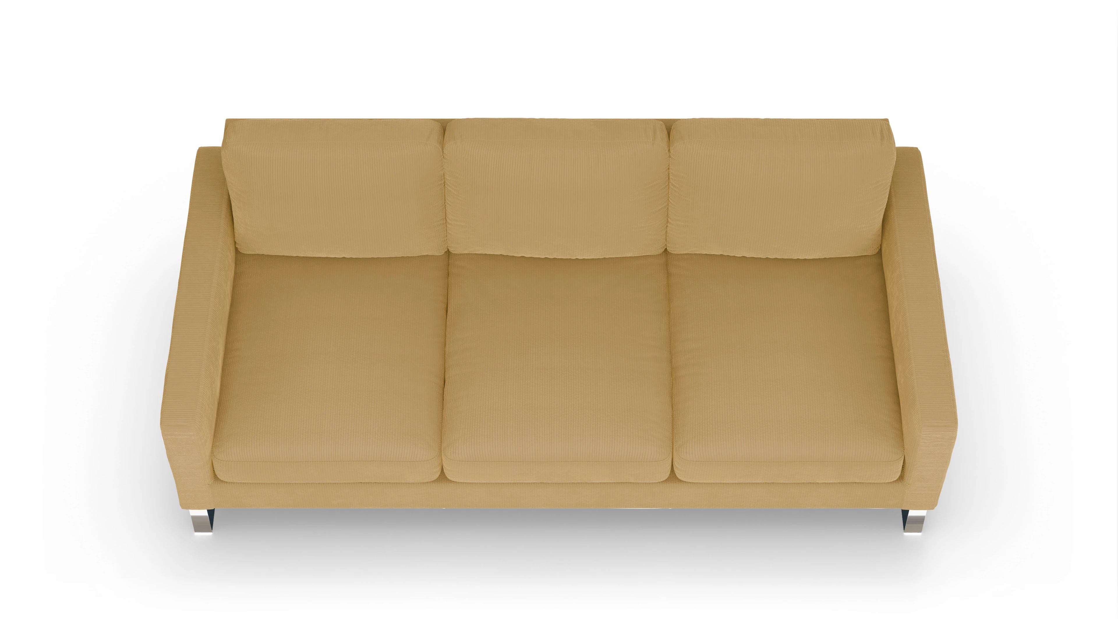 Ansicht des Produktes Cespon 4-Sitzer in Cord gelb