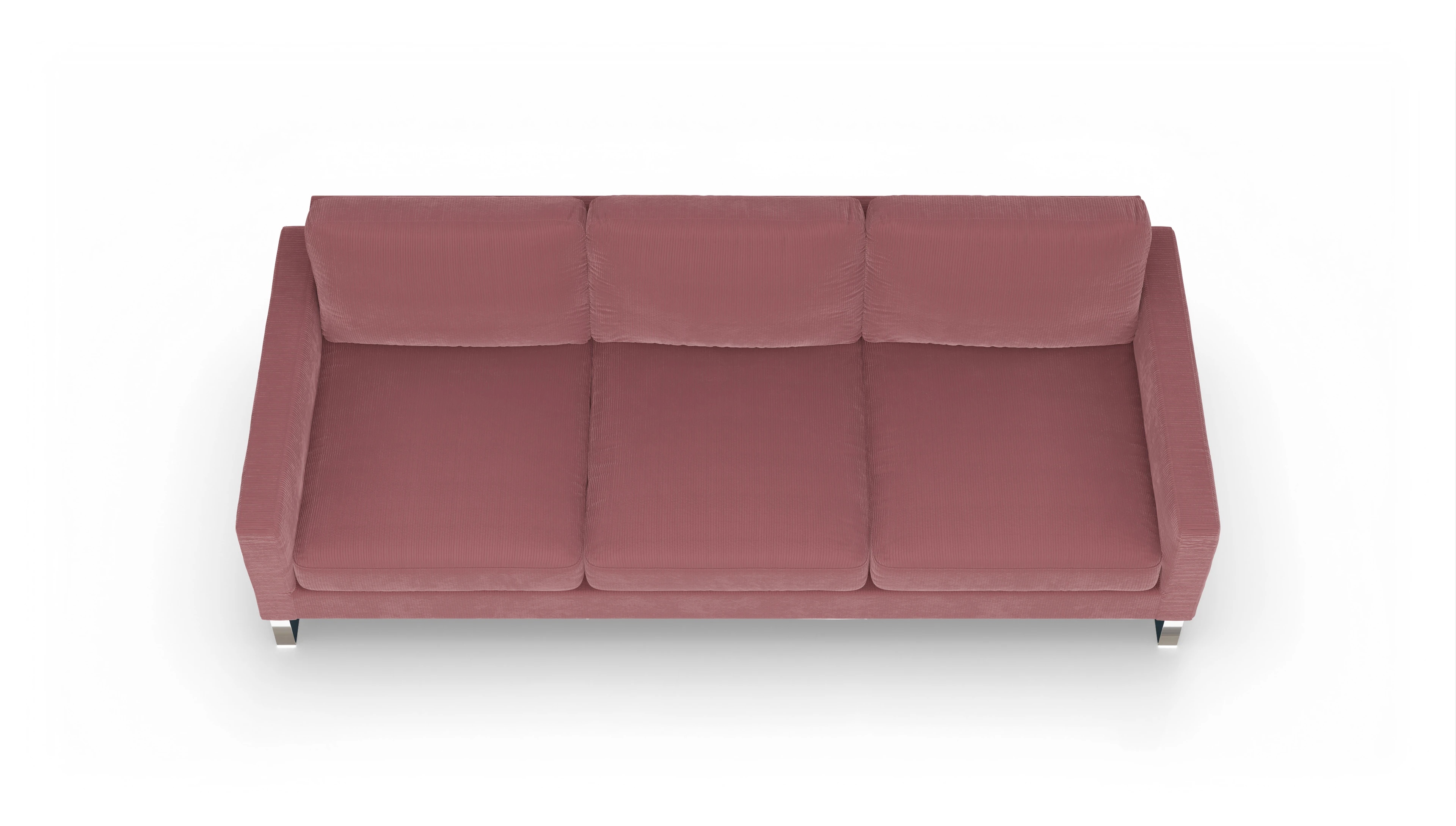 Cespon Stoffsofa Ansicht des Produktes Cespon 4,5-Sitzer in Cord rot