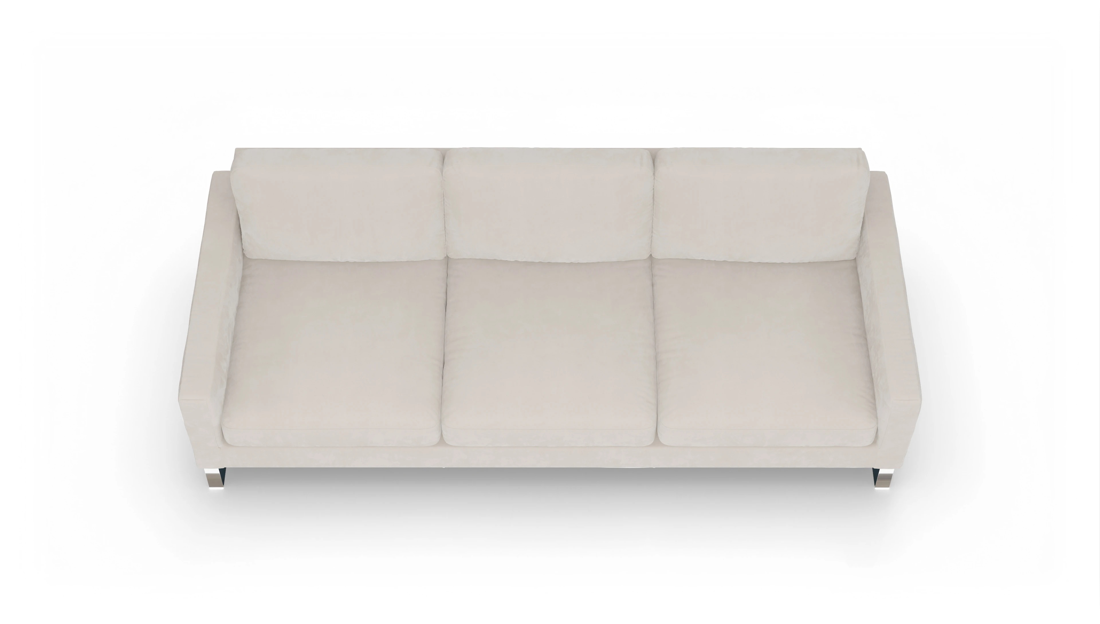 Ansicht des Produktes Cespon 4,5-Sitzer in Samt weiß