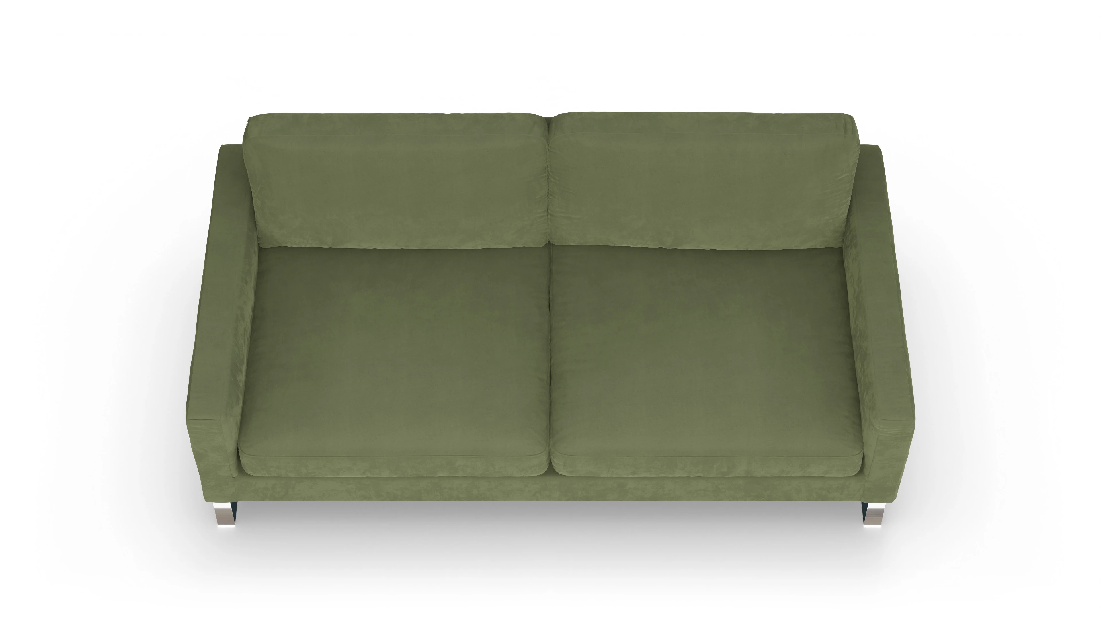 Ansicht des Produktes Cespon 3,5-Sitzer in Samt grün