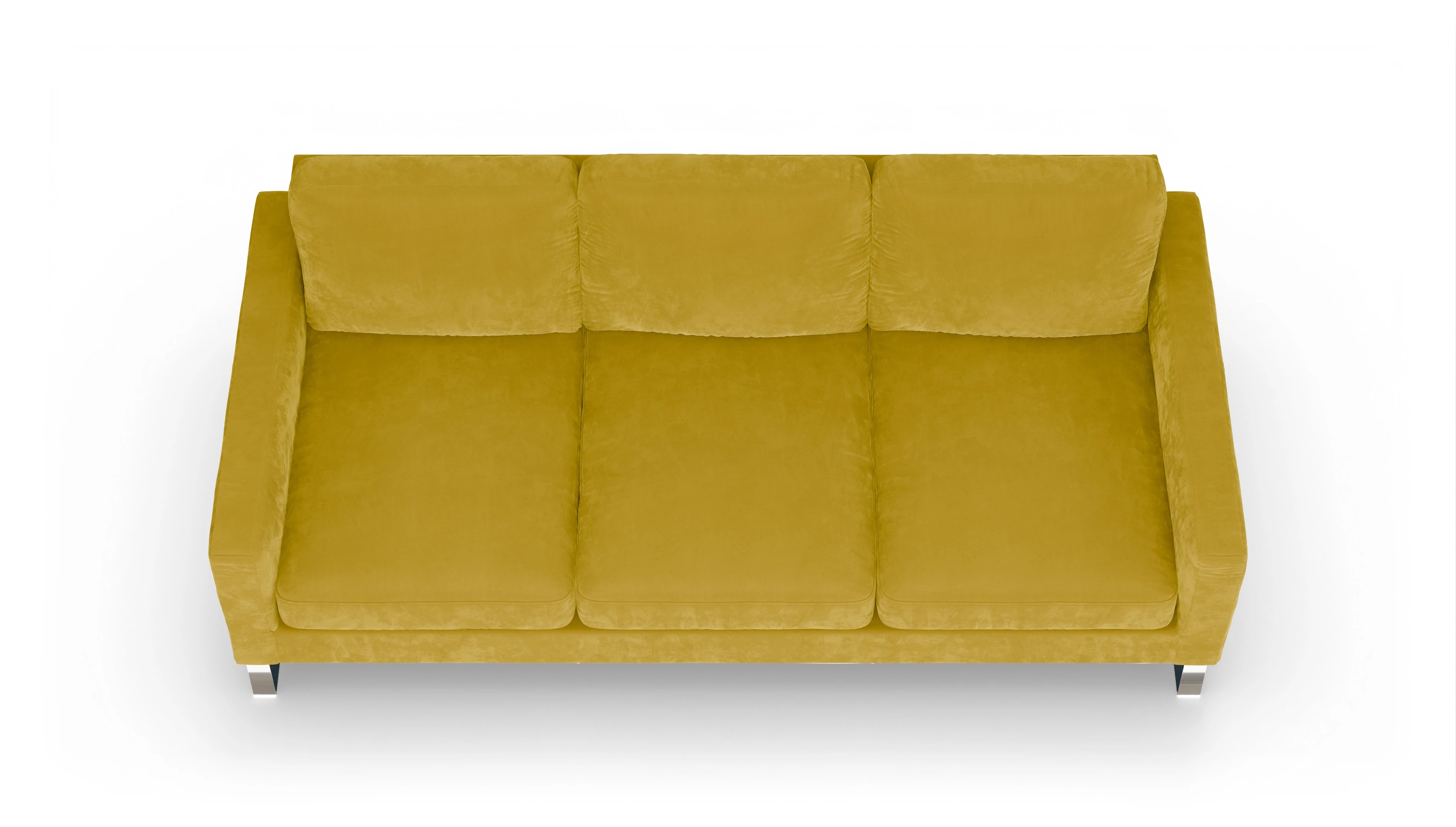 Ansicht des Produktes Cespon 4-Sitzer in Samt gelb