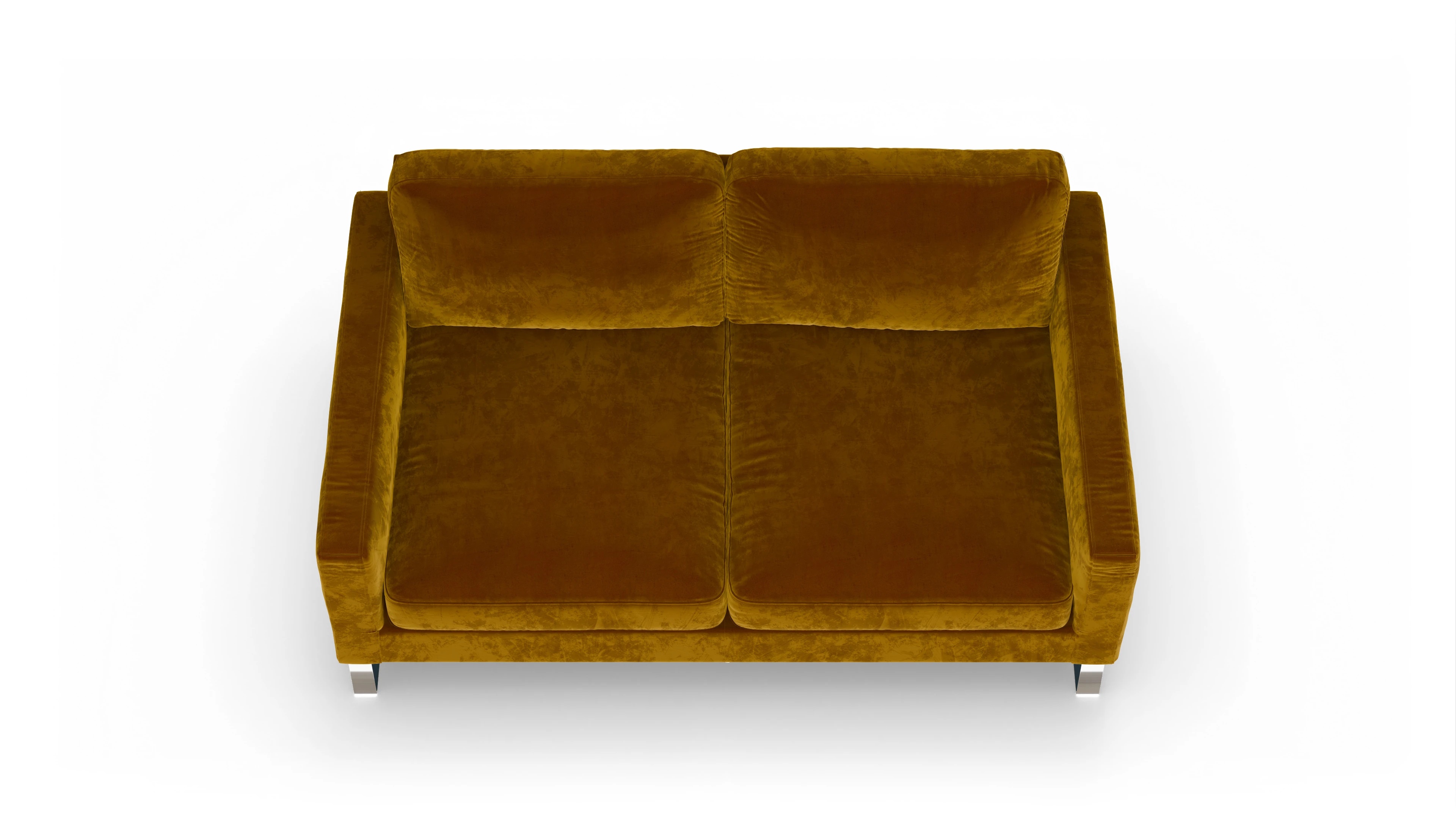 Ansicht des Produktes Cespon 2,5-Sitzer in Samt gelb