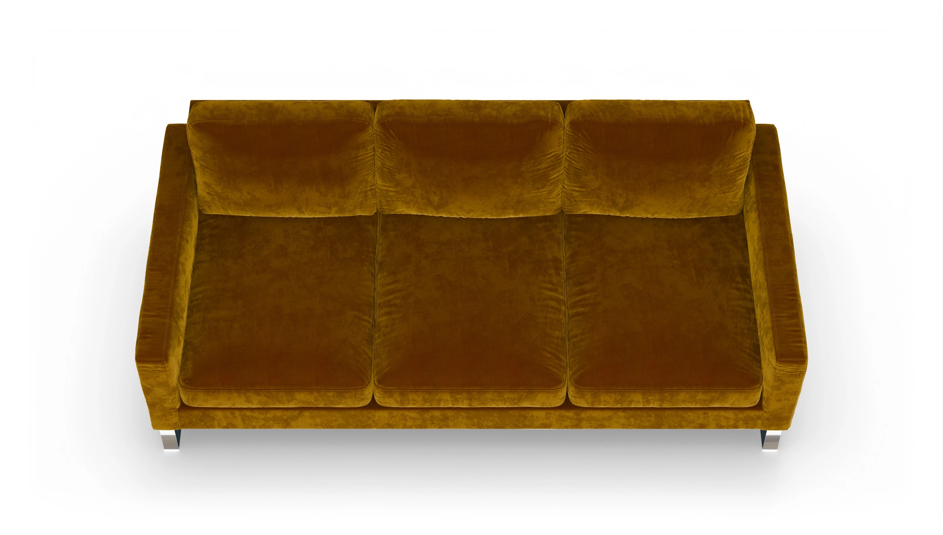 Ansicht des Produktes Cespon 4-Sitzer in Samt gelb