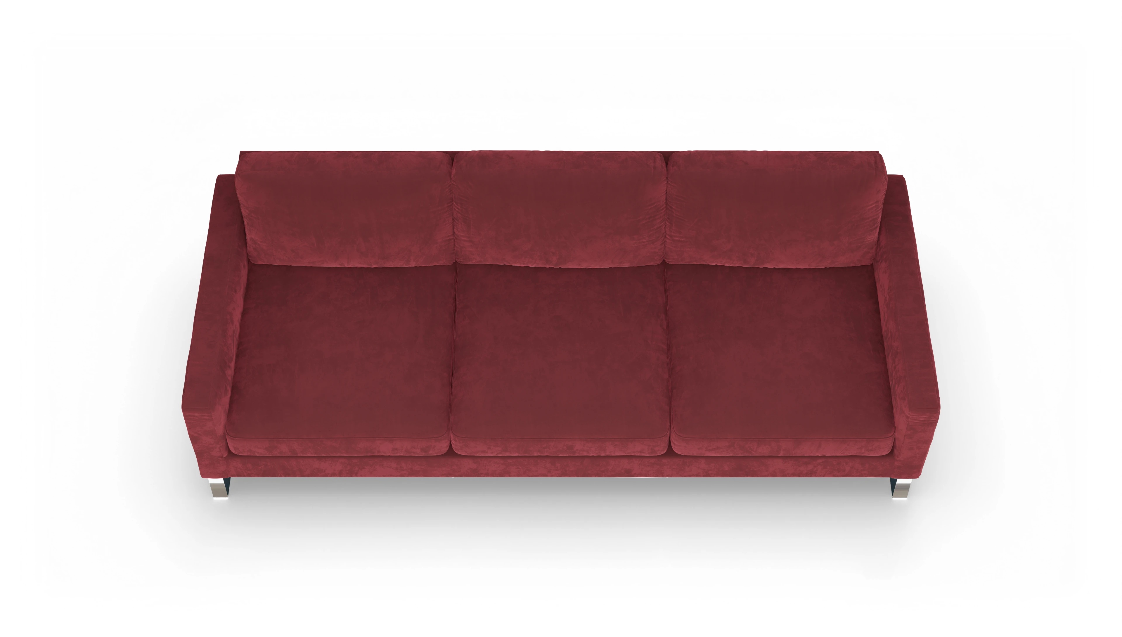 Ansicht des Produktes Cespon 4,5-Sitzer in Samt rot