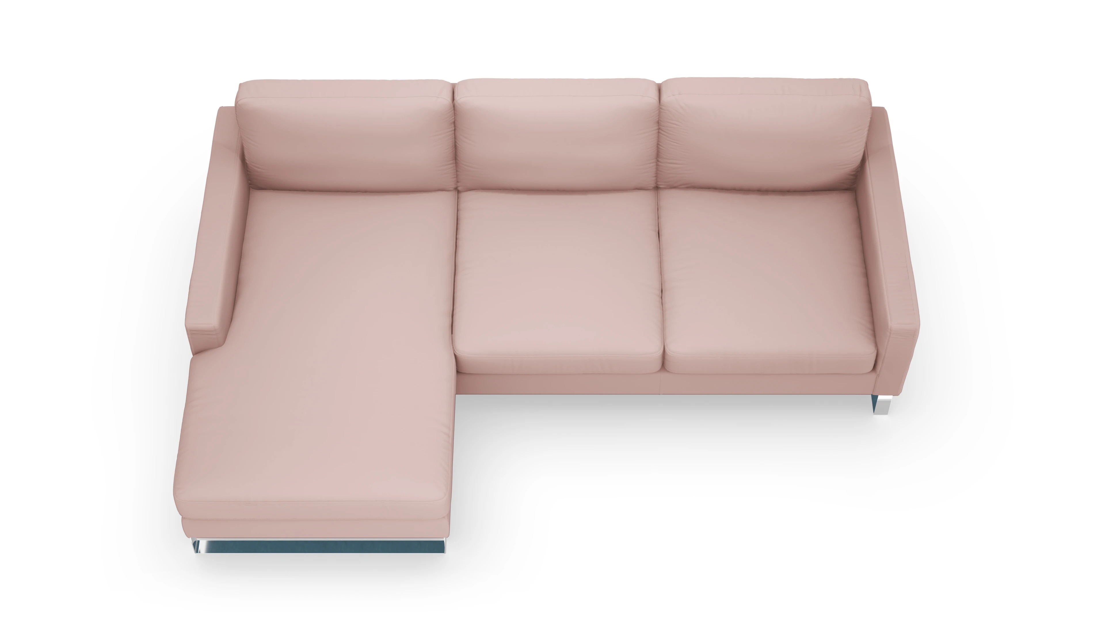 Ansicht des Produktes Cespon Sofa mit Rec links in Samt rot