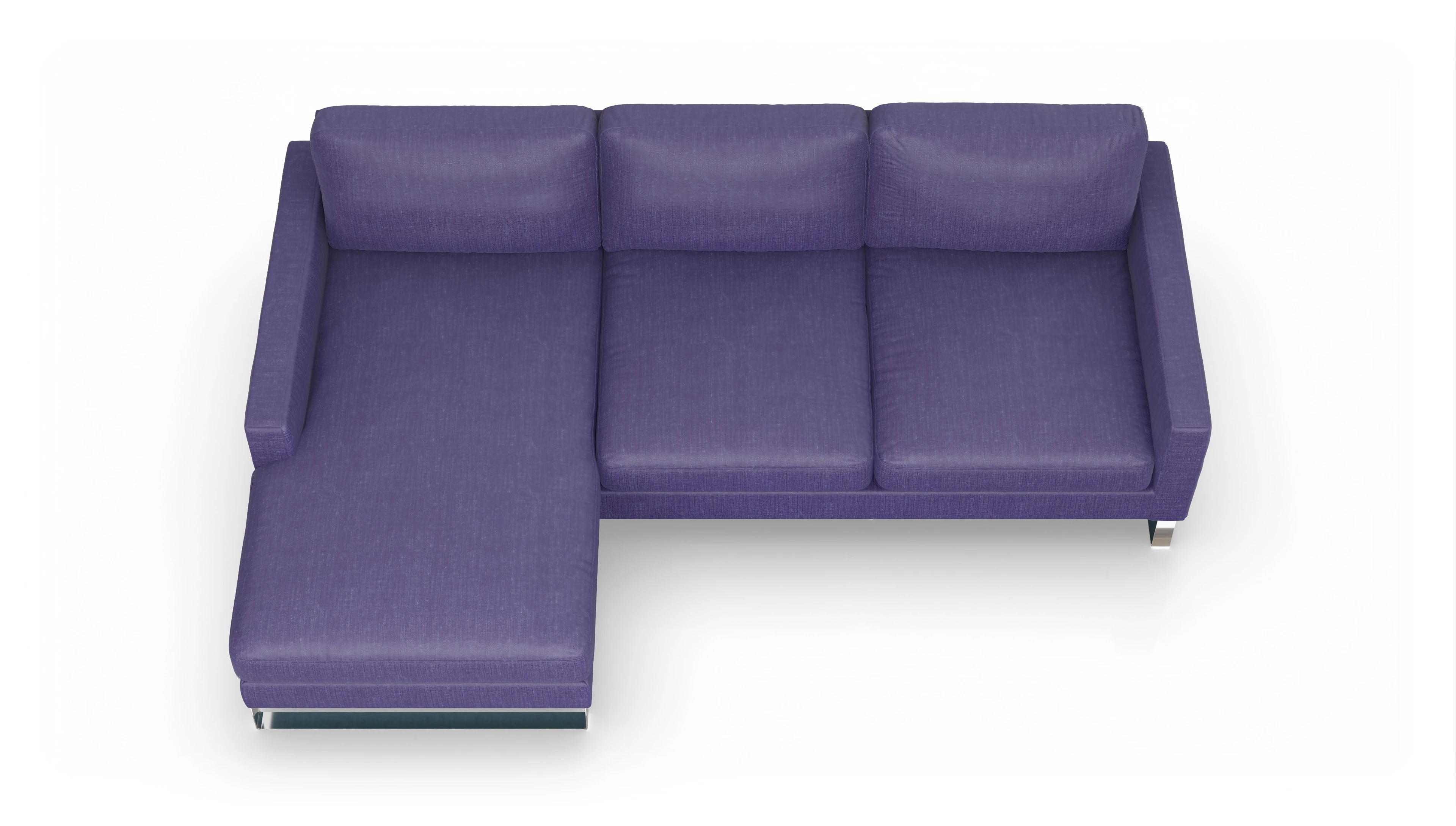 Ansicht des Produktes Cespon Sofa mit Rec links in Stoff blau