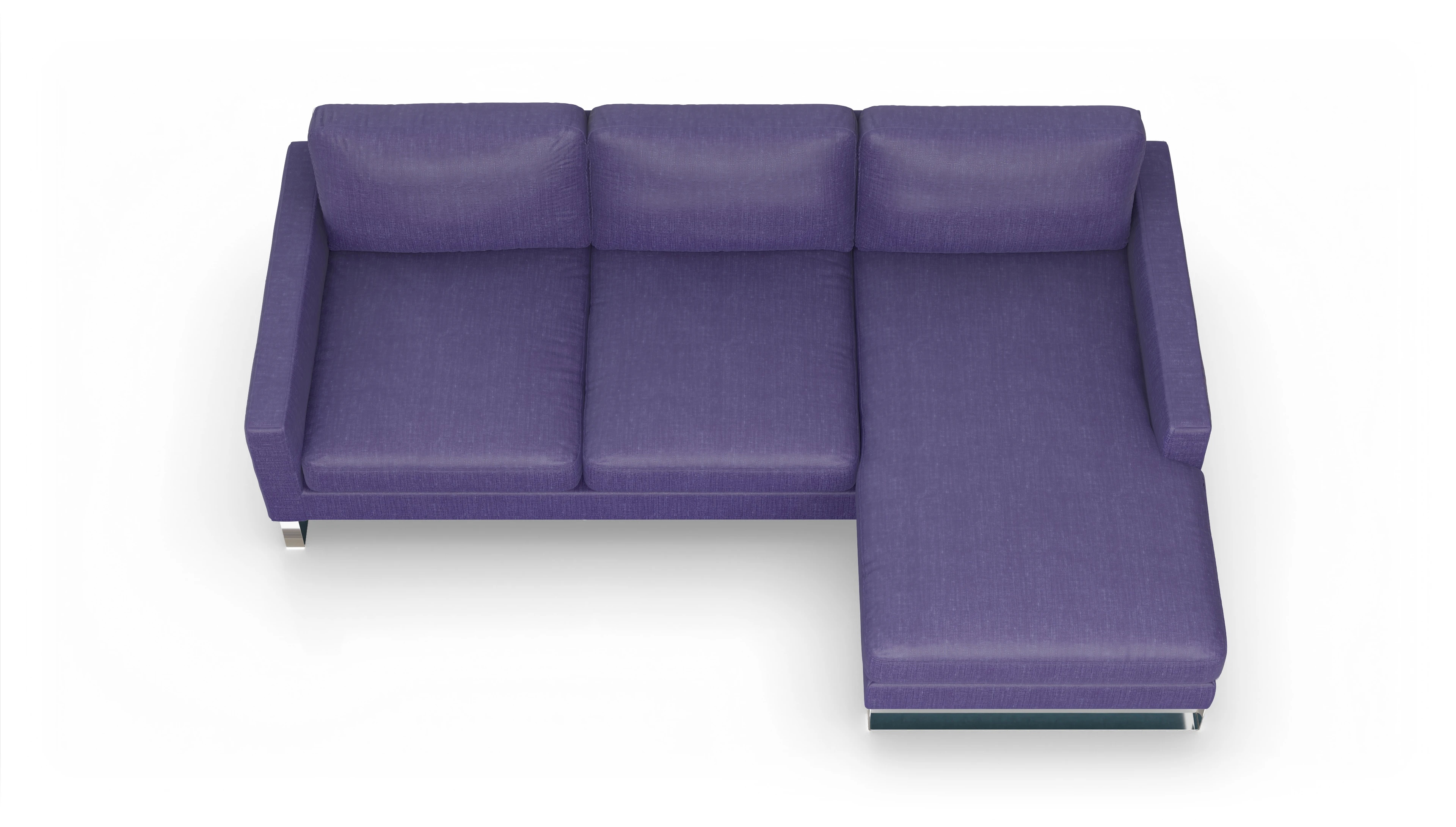 Ansicht des Produktes Cespon Sofa mit Rec rechts in Stoff blau