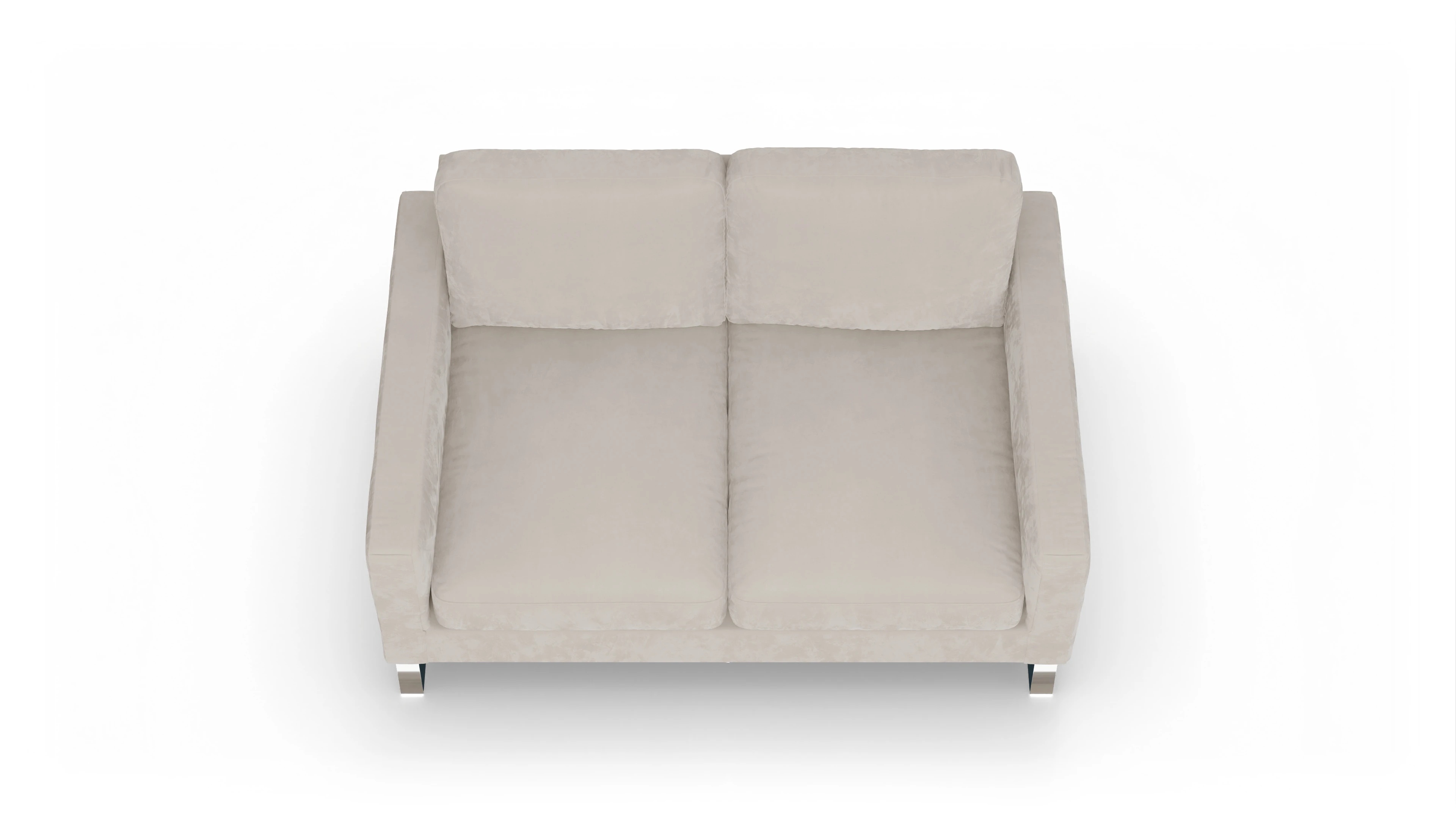 Ansicht des Produktes Cespon 2-Sitzer in Samt weiß