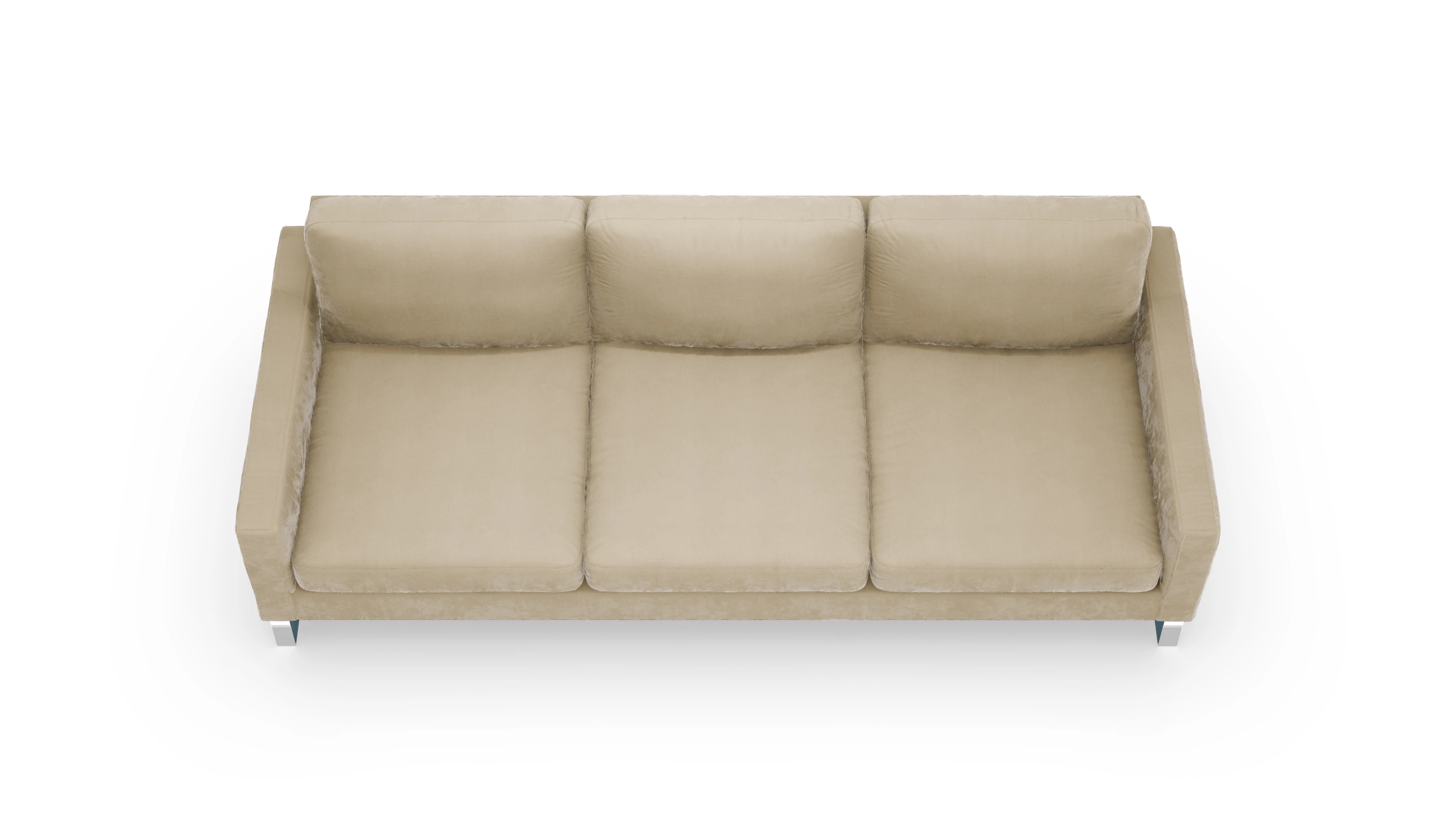 Cespon Stoffsofa Ansicht des Produktes Cespon 4,5-Sitzer in Samt weiß