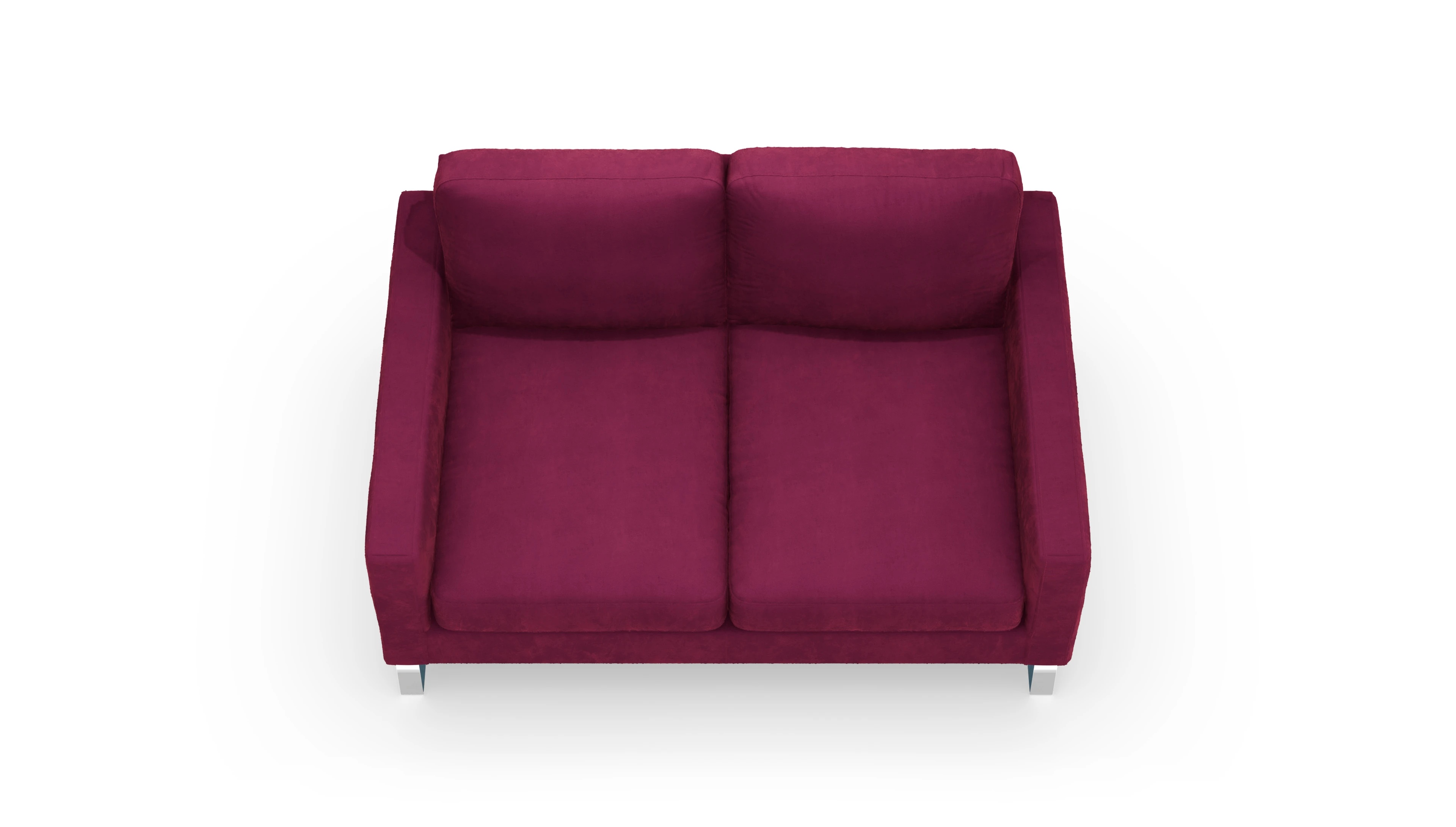 Cespon Stoffsofa Ansicht des Produktes Cespon 2-Sitzer in Samt rot