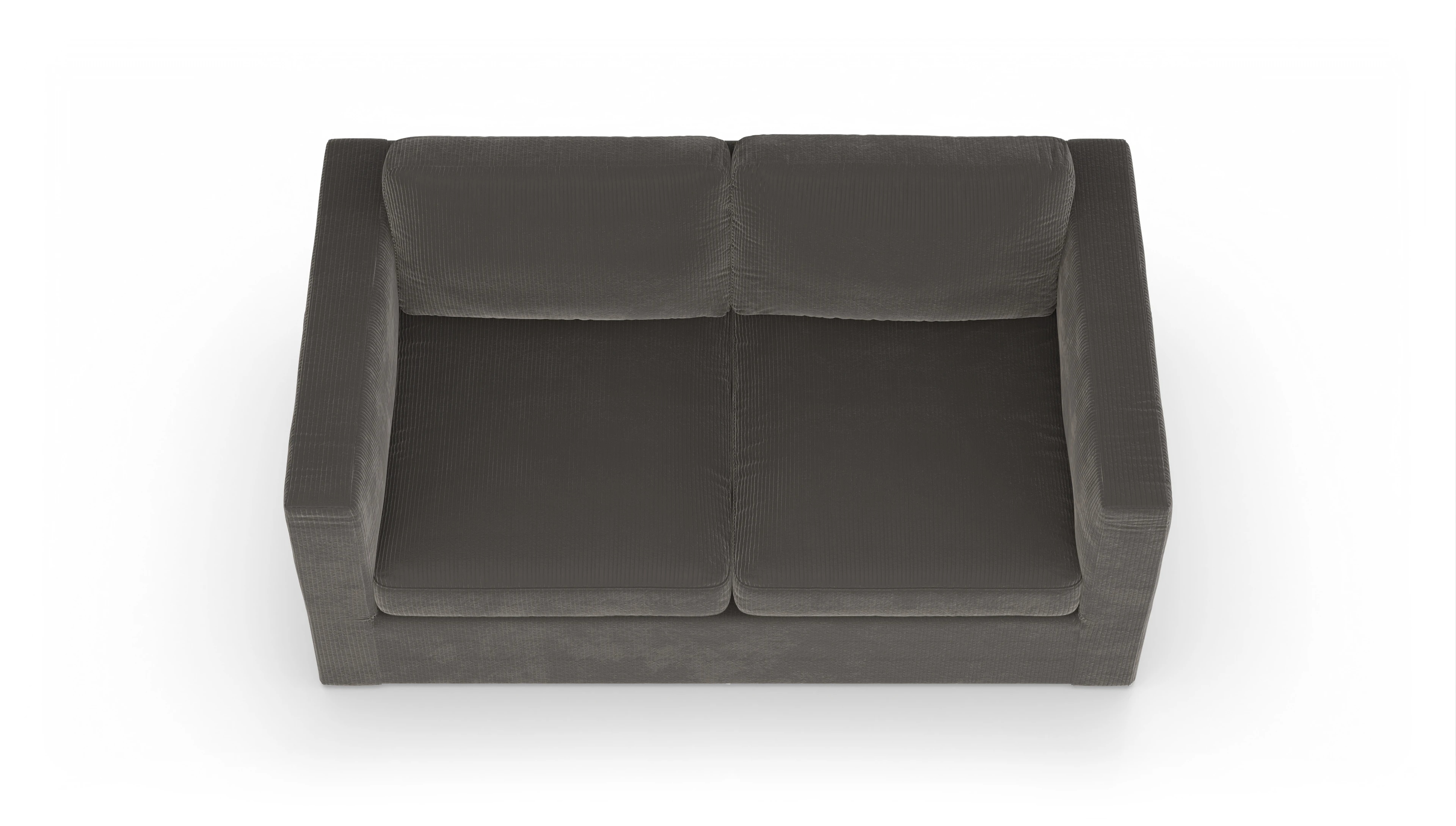 Ansicht des Produktes Santiago 2,5-Sitzer in Cord schwarz