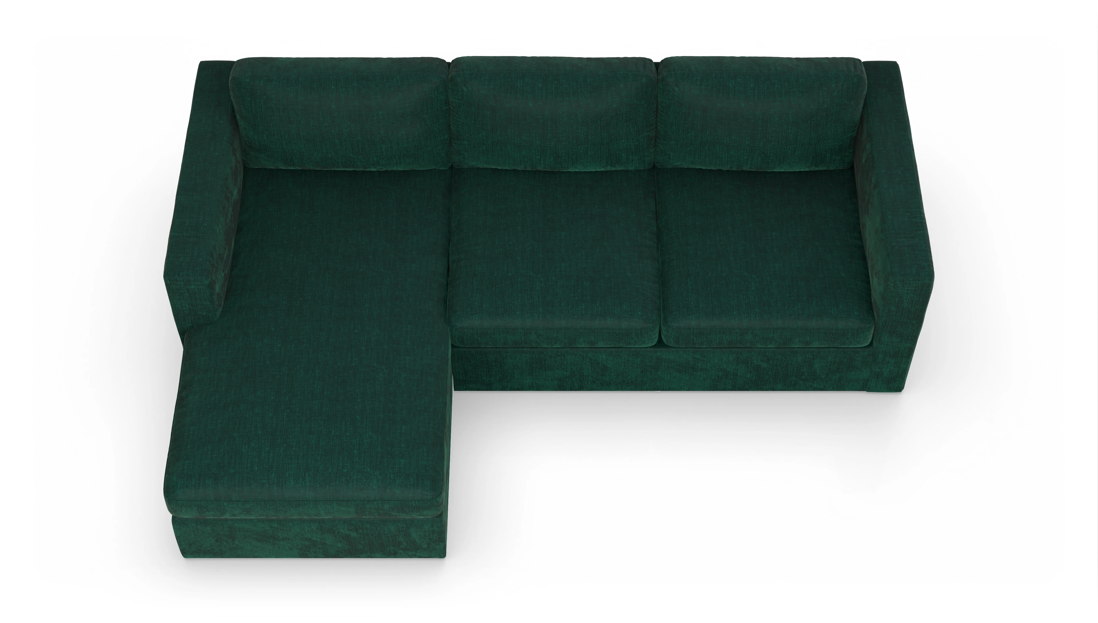 Ansicht des Produktes Santiago Sofa mit Rec links in Stoff blau