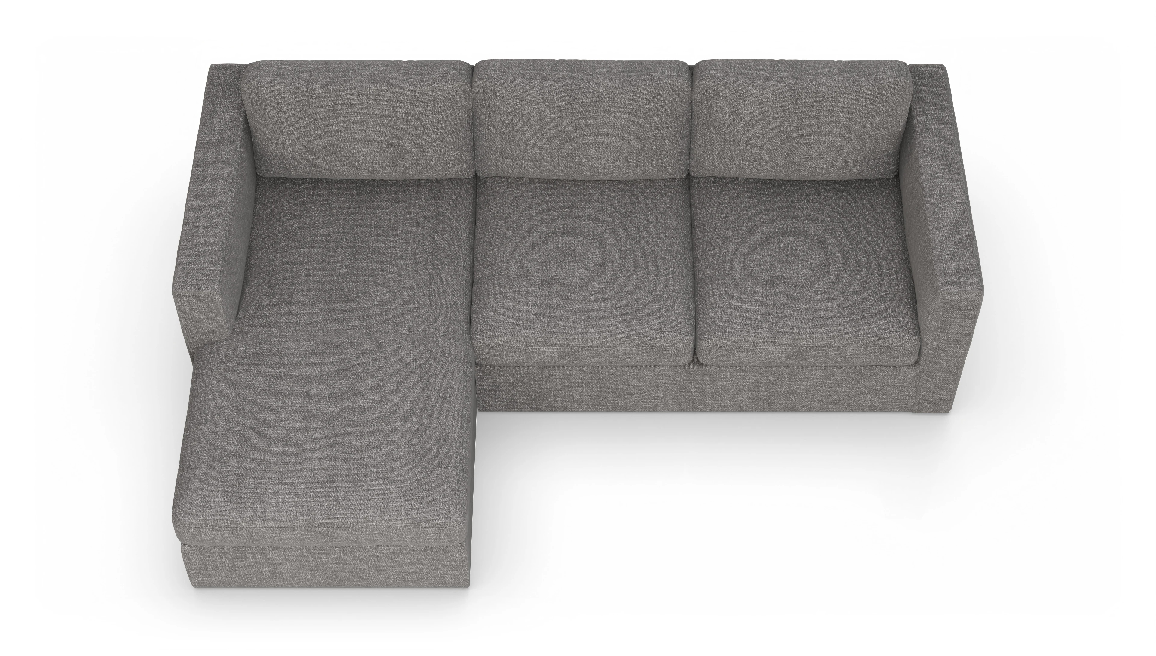 Ansicht des Produktes Santiago Sofa mit Rec links in Stoff grau