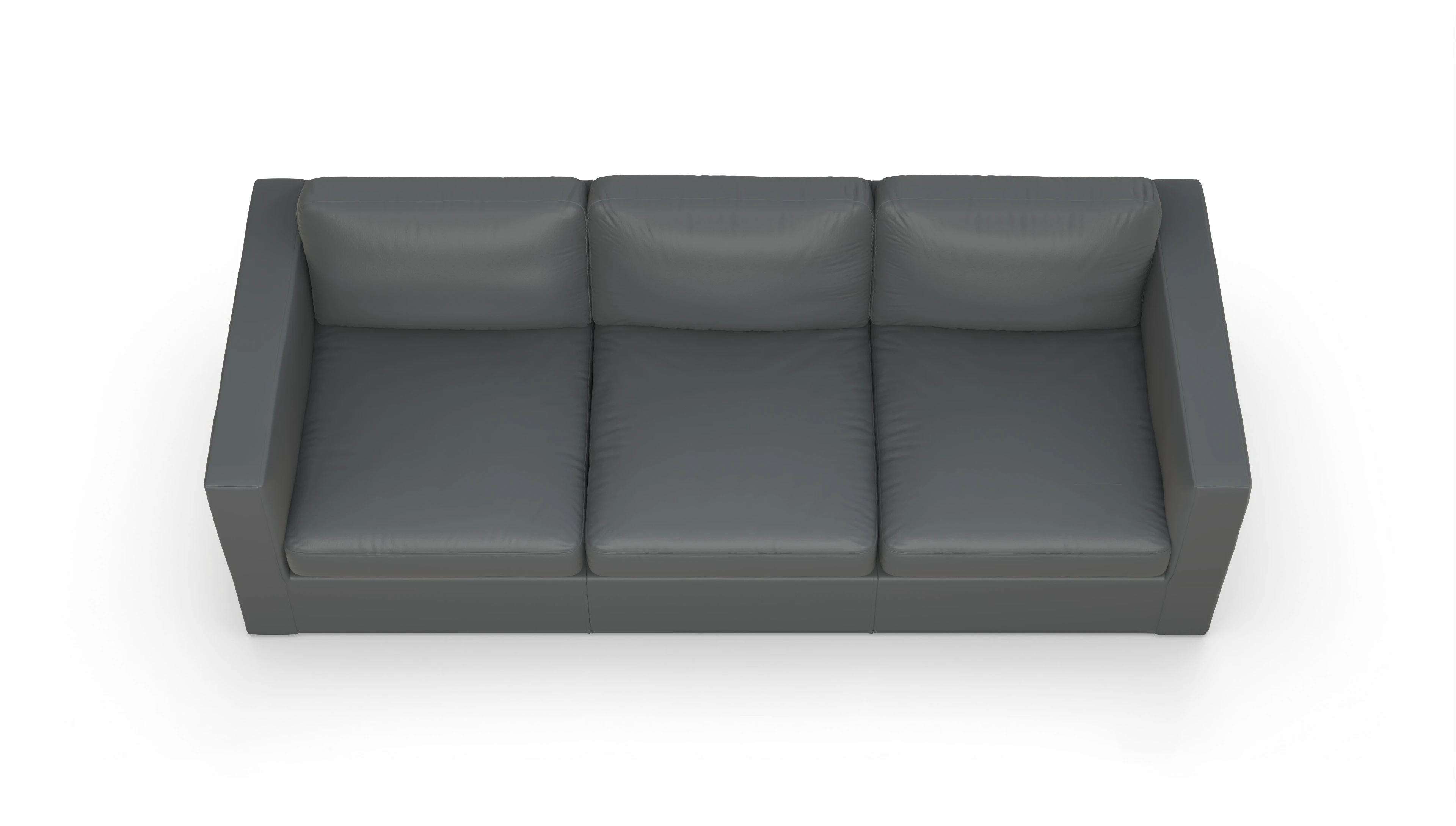 Ansicht des Produktes Santiago 4,5-Sitzer in Leder grau