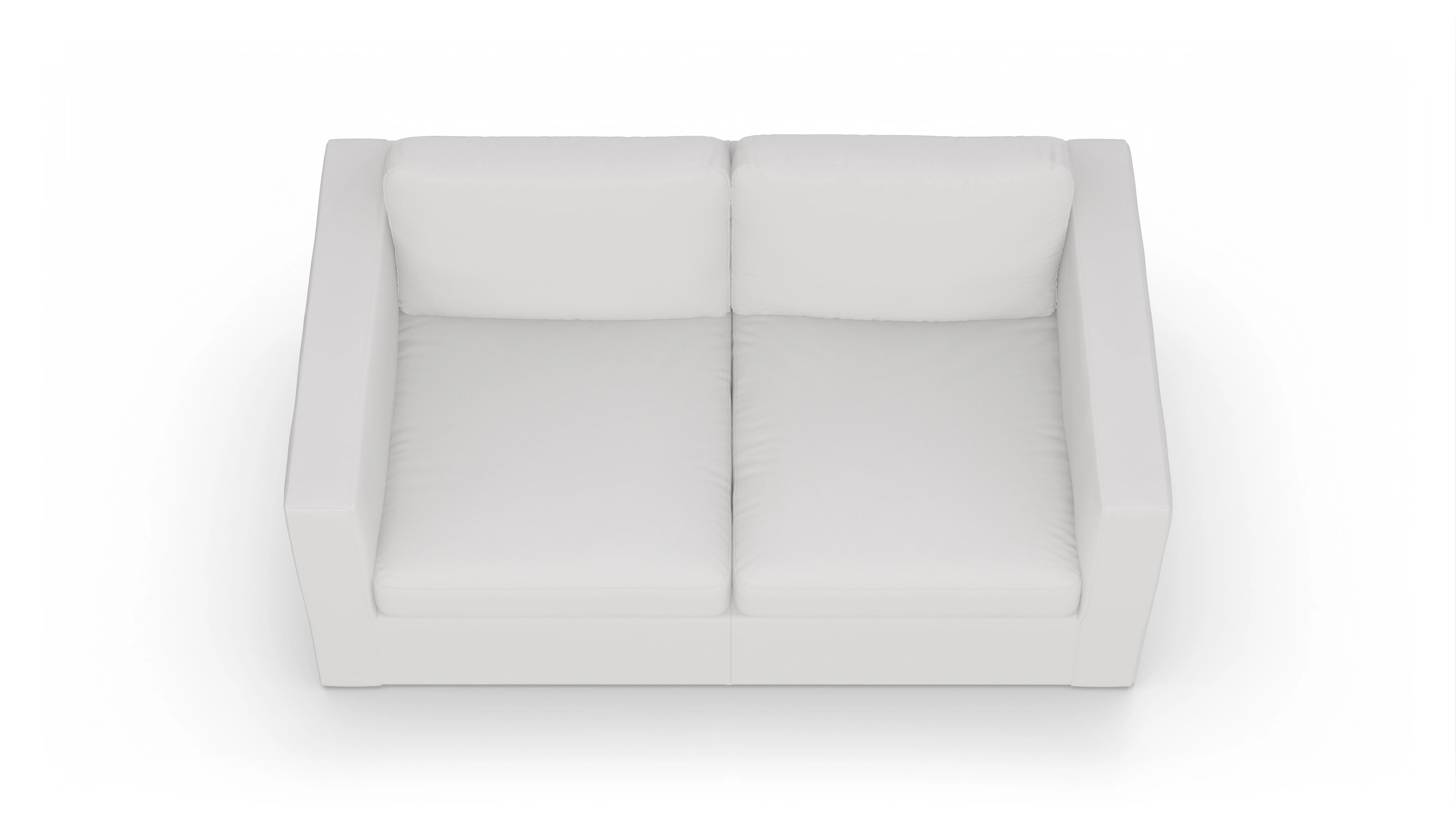 Ansicht des Produktes Santiago 2,5-Sitzer in Leder weiß