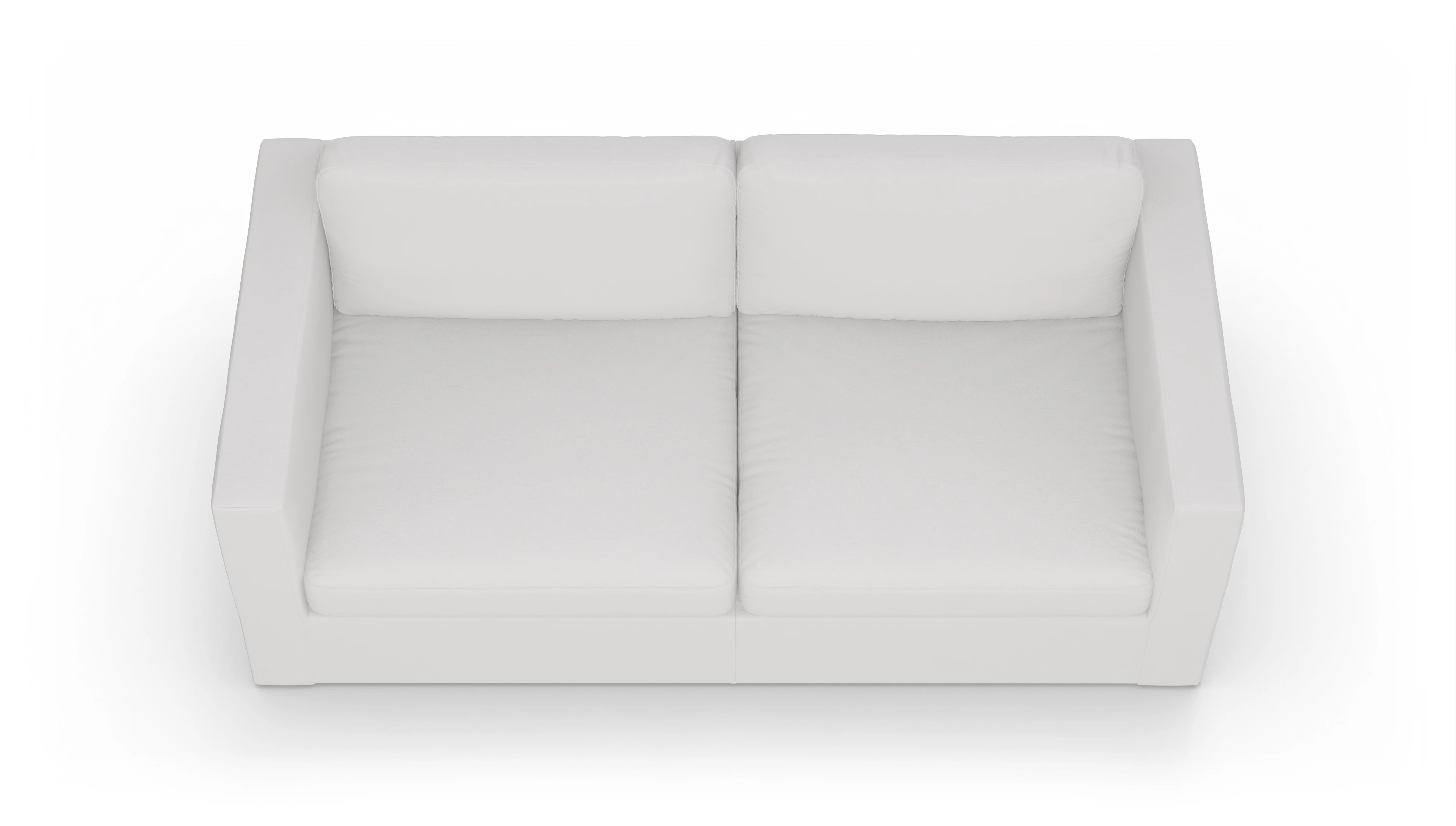 Ansicht des Produktes Santiago 3,5-Sitzer in Leder weiß