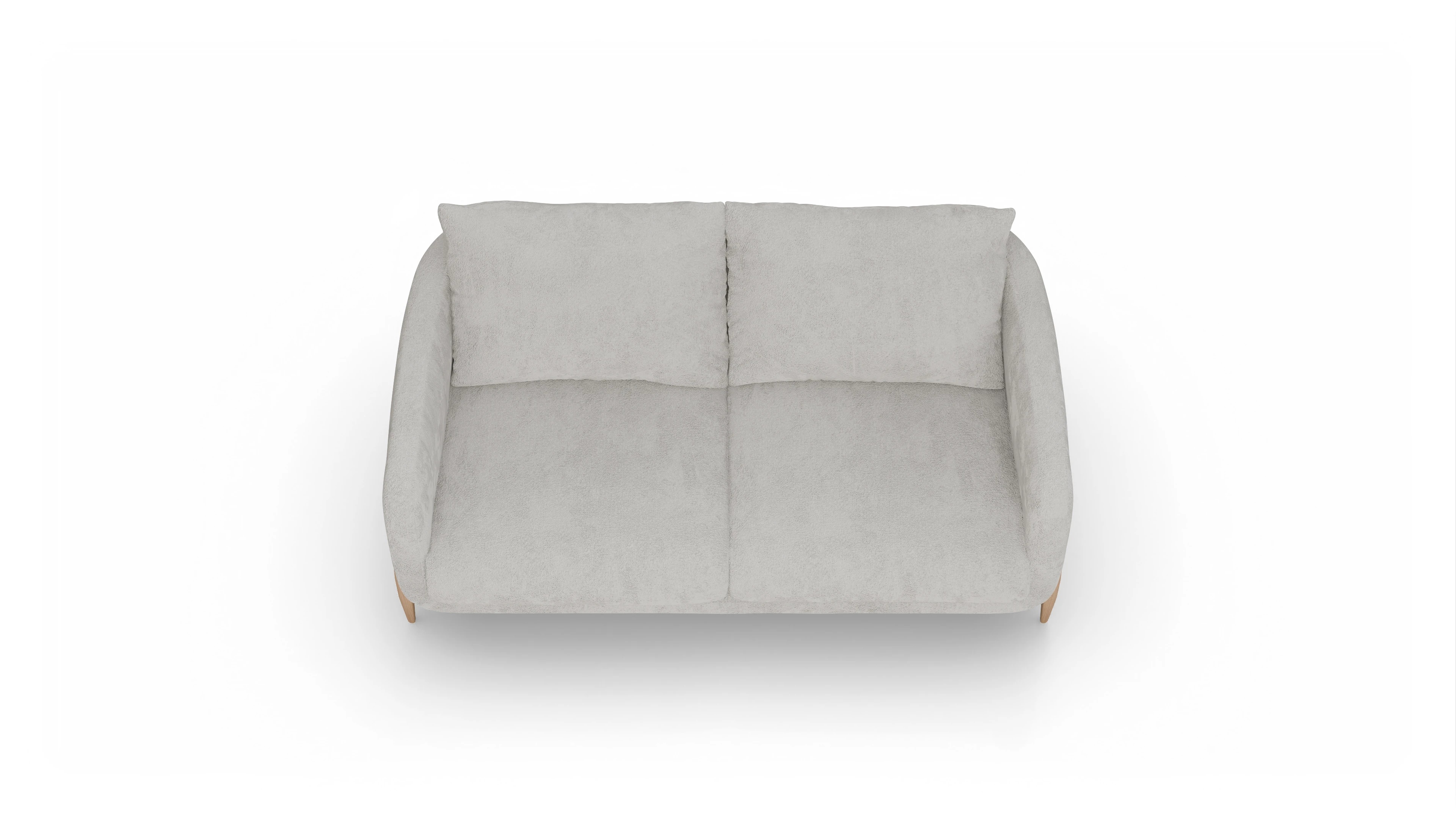 Ansicht des Produktes Iversen 2-Sitzer in Stoff weiß