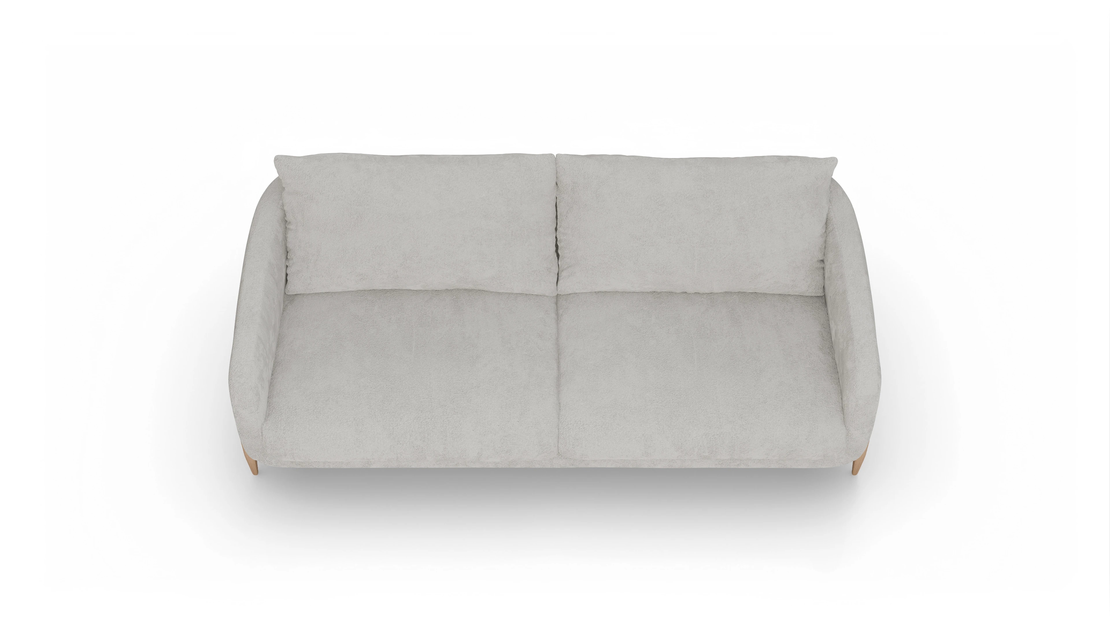 Ansicht des Produktes Iversen 3-Sitzer in Stoff weiß