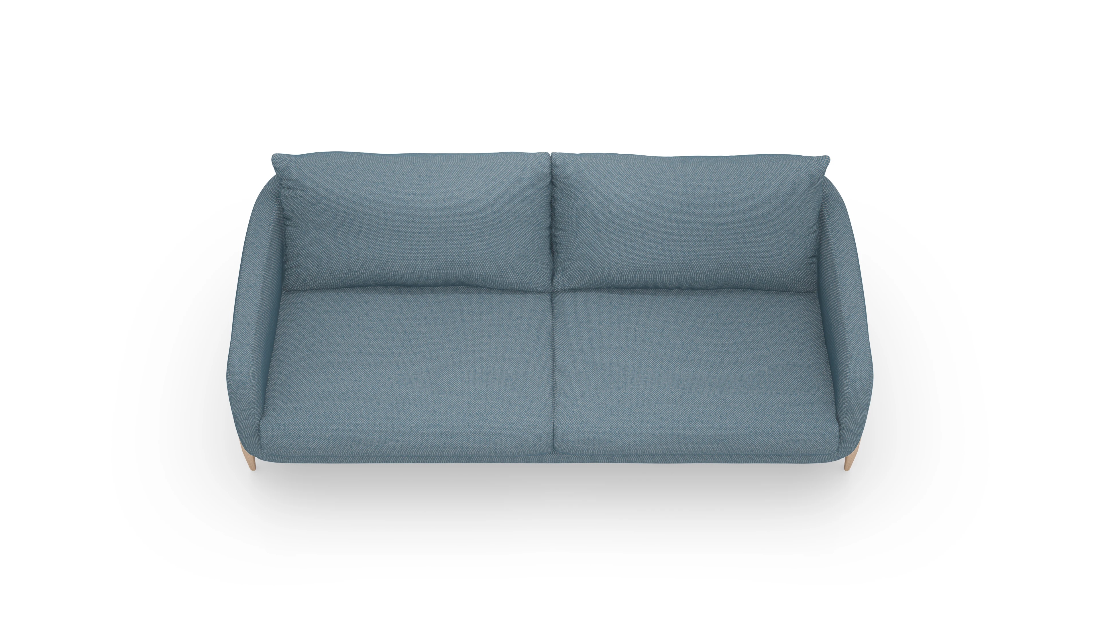 Stoffsofa Iversen Ansicht des Produktes Iversen 3-Sitzer in Stoff blau