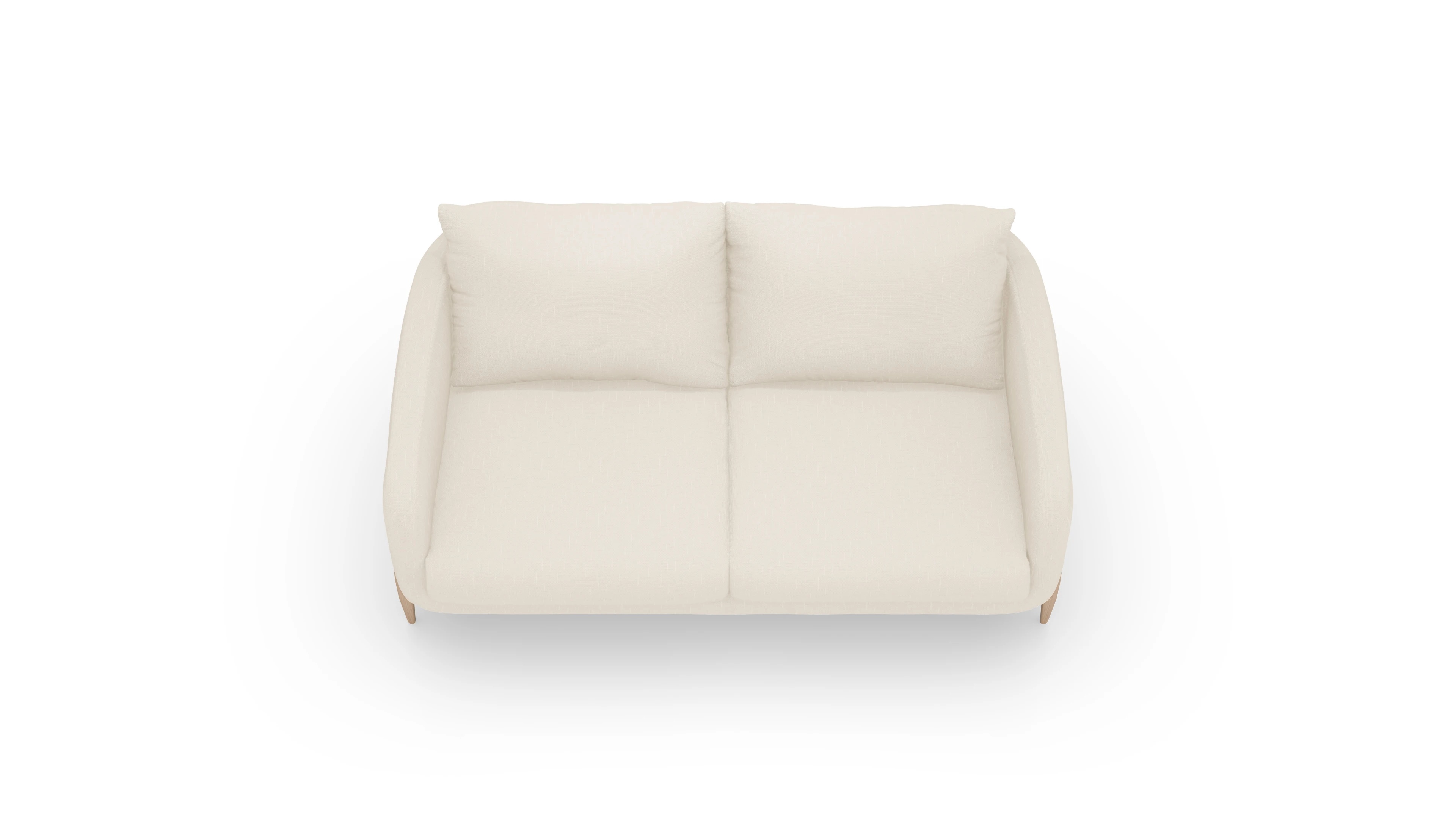 Ansicht des Produktes Iversen 2-Sitzer in Stoff weiß