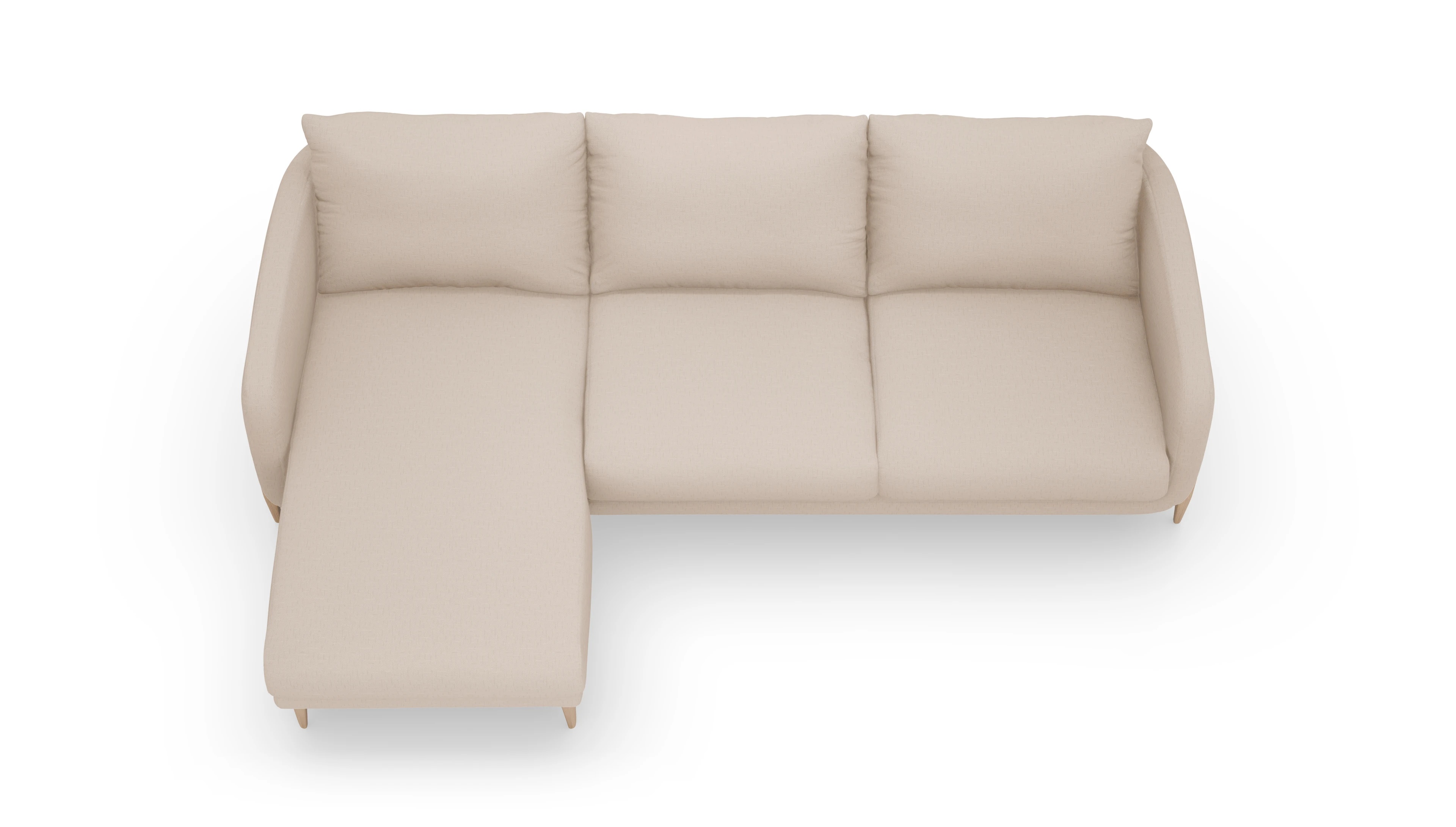 Ansicht des Produktes Iversen Sofa mit Rec links in Stoff beige
