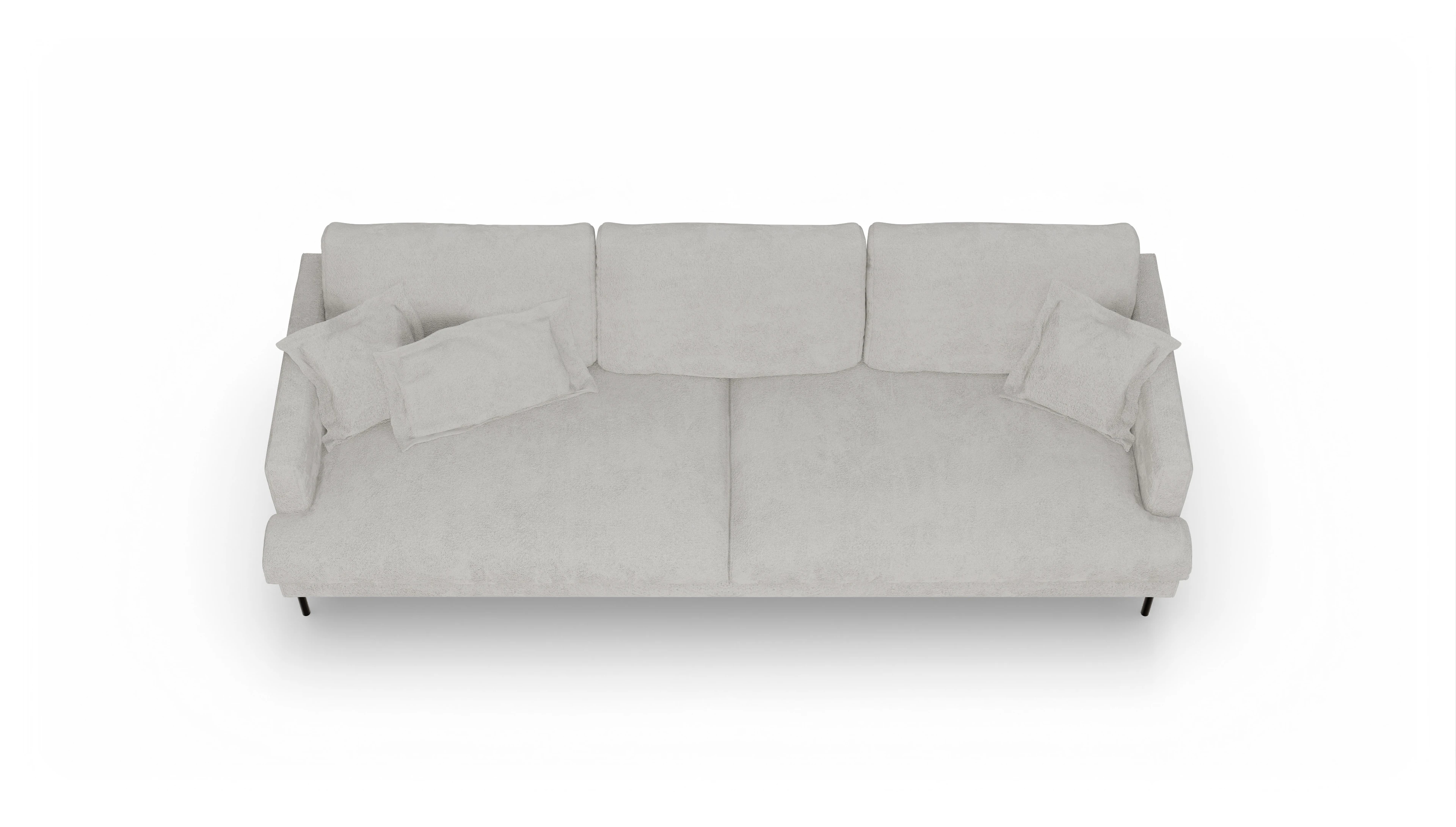 Ansicht des Produktes Arna 4-Sitzer in Stoff weiß