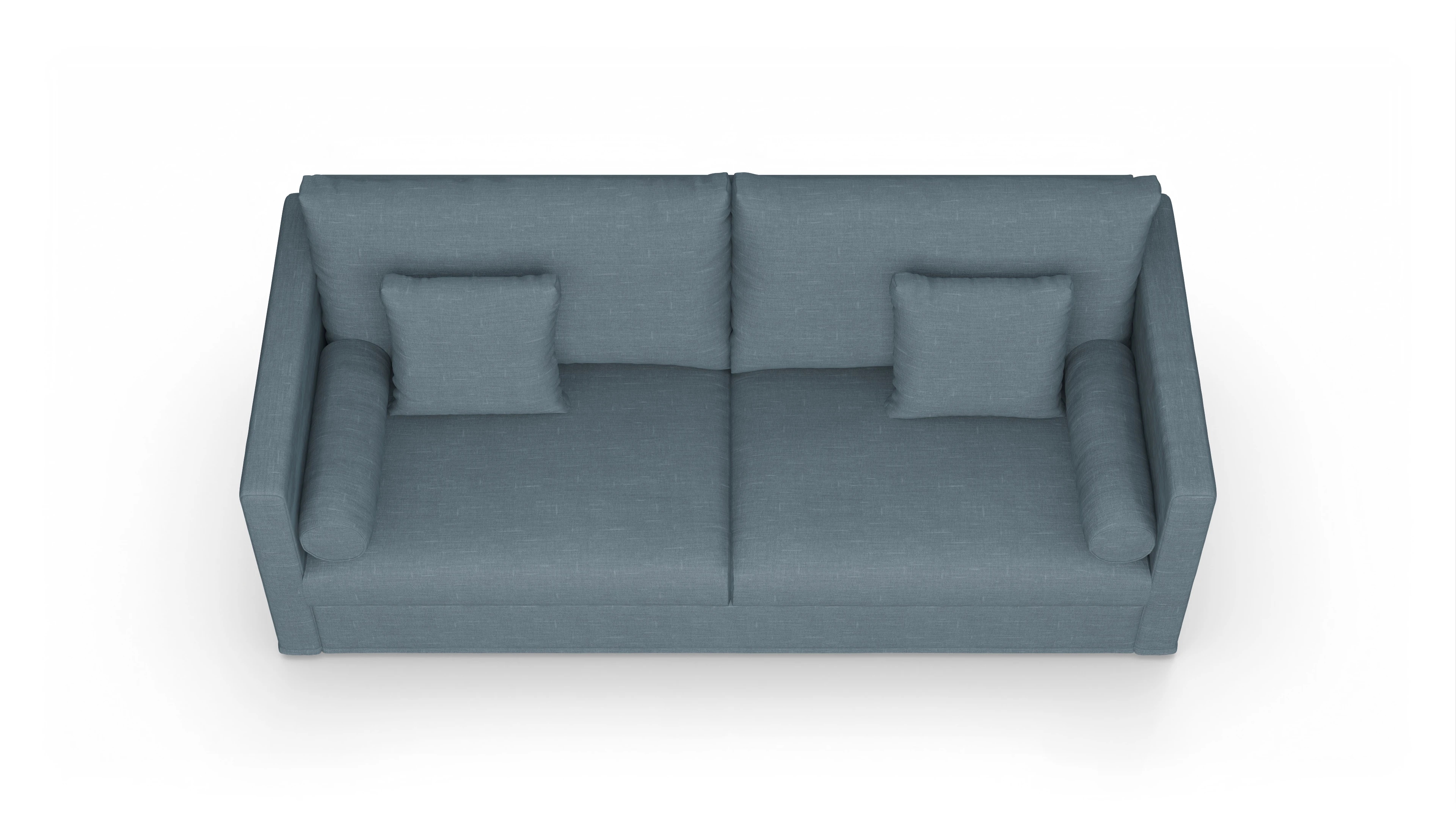 Ansicht des Produktes Vadena 3-Sitzer in Stoff blau