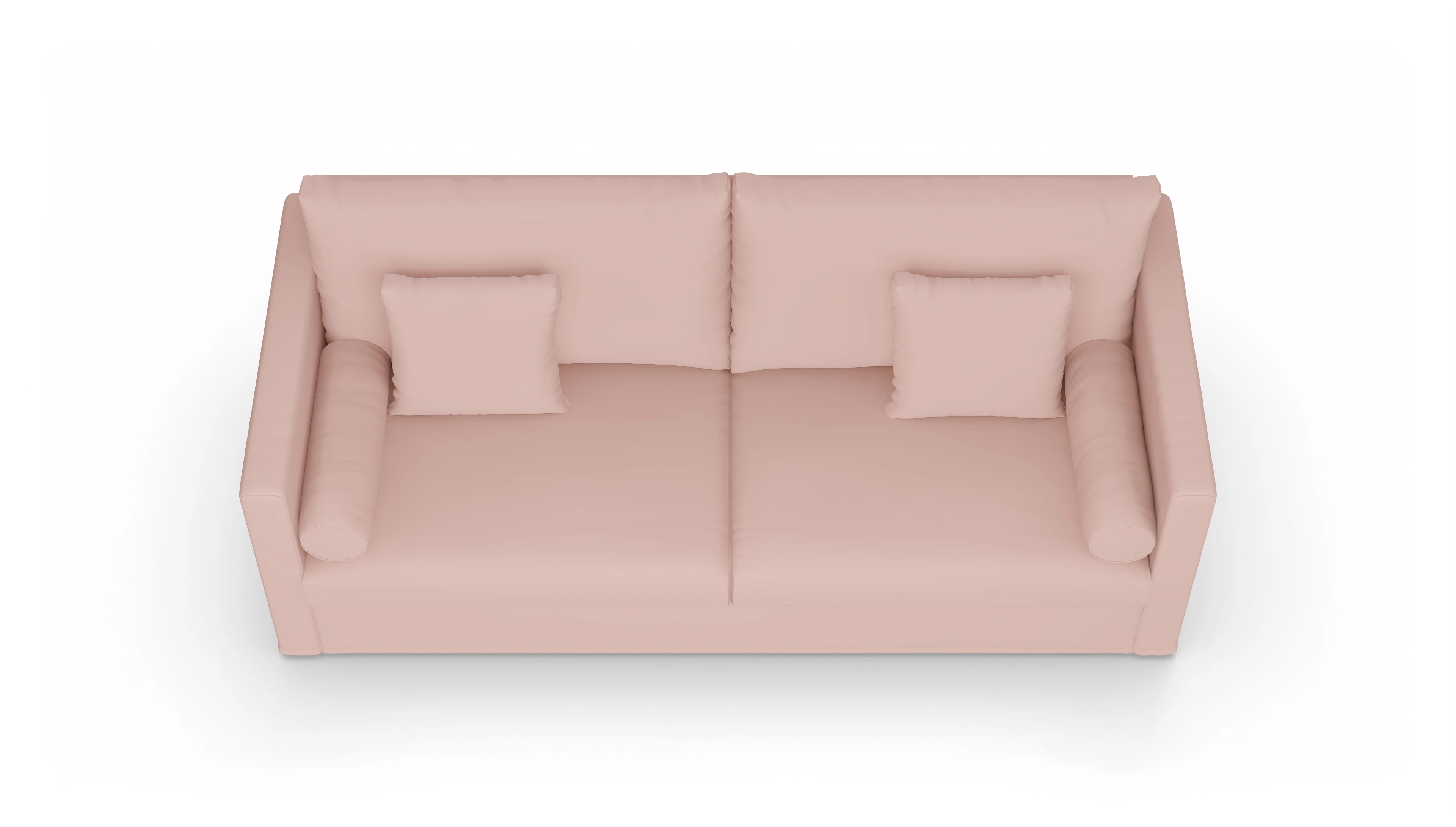 Schlafsofa Vadena Ansicht des Produktes Vadena 3-Sitzer in Samt rot
