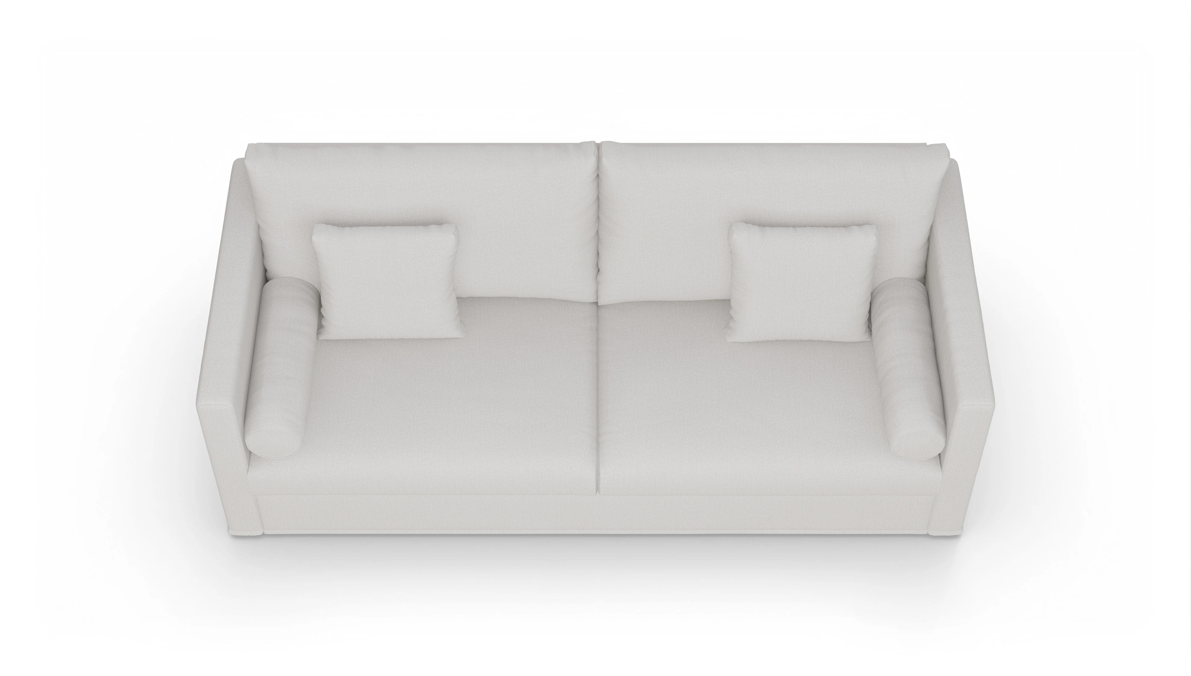 Schlafsofa Vadena Ansicht des Produktes Vadena 3-Sitzer in Stoff weiß