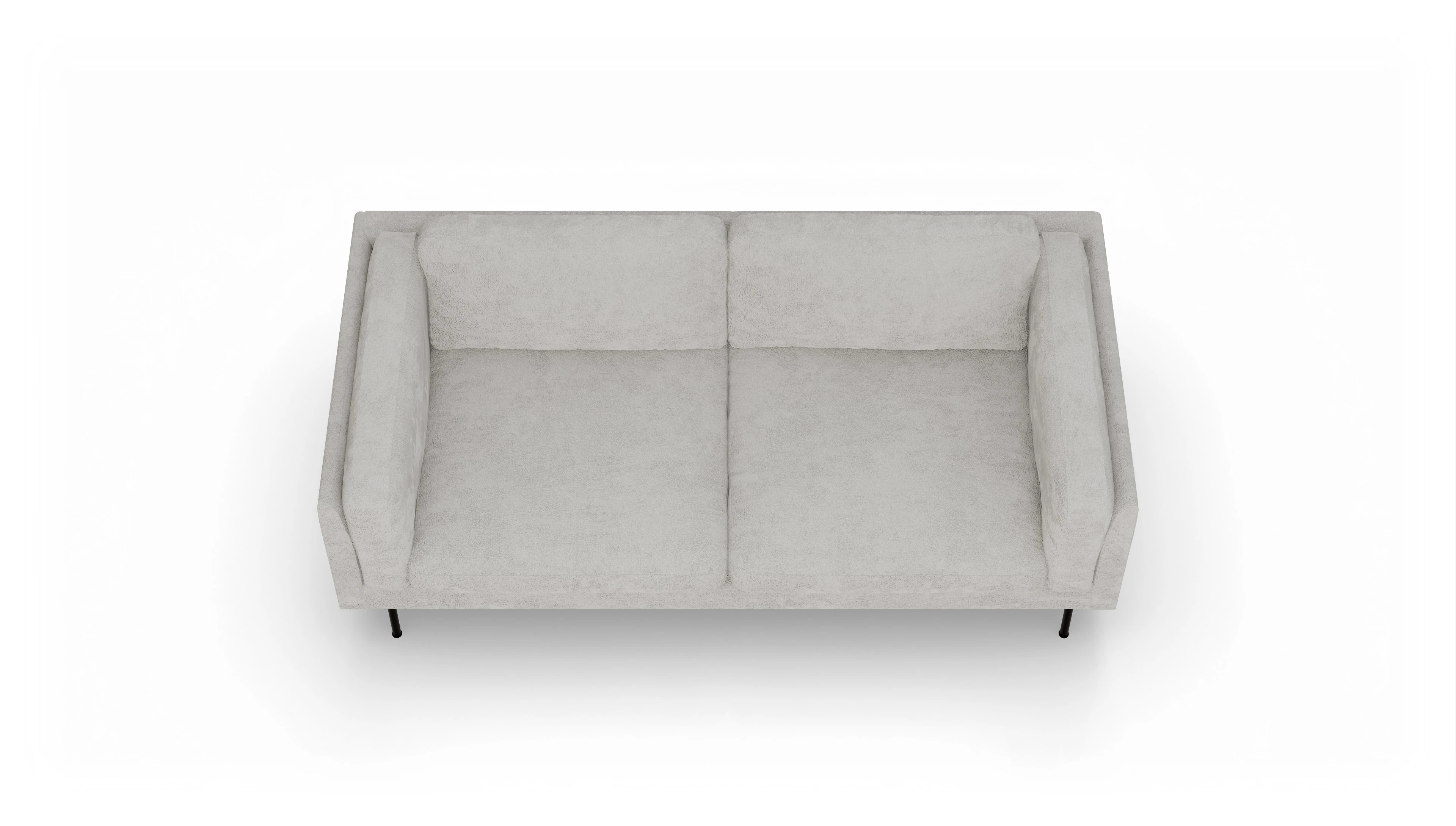 Ansicht des Produktes Henriksen 3-Sitzer in Stoff weiß