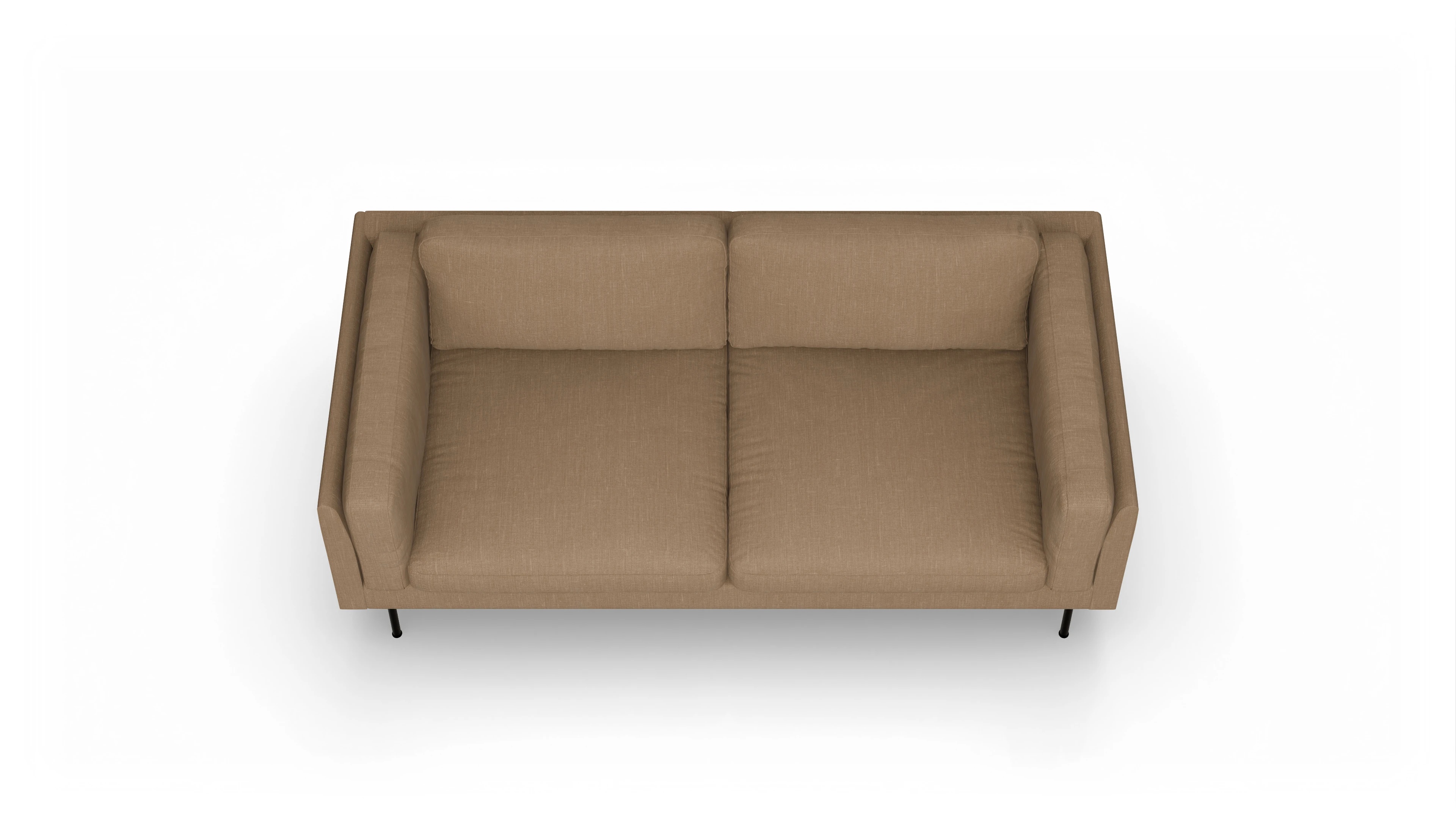 Ansicht des Produktes Henriksen 3-Sitzer in Stoff braun