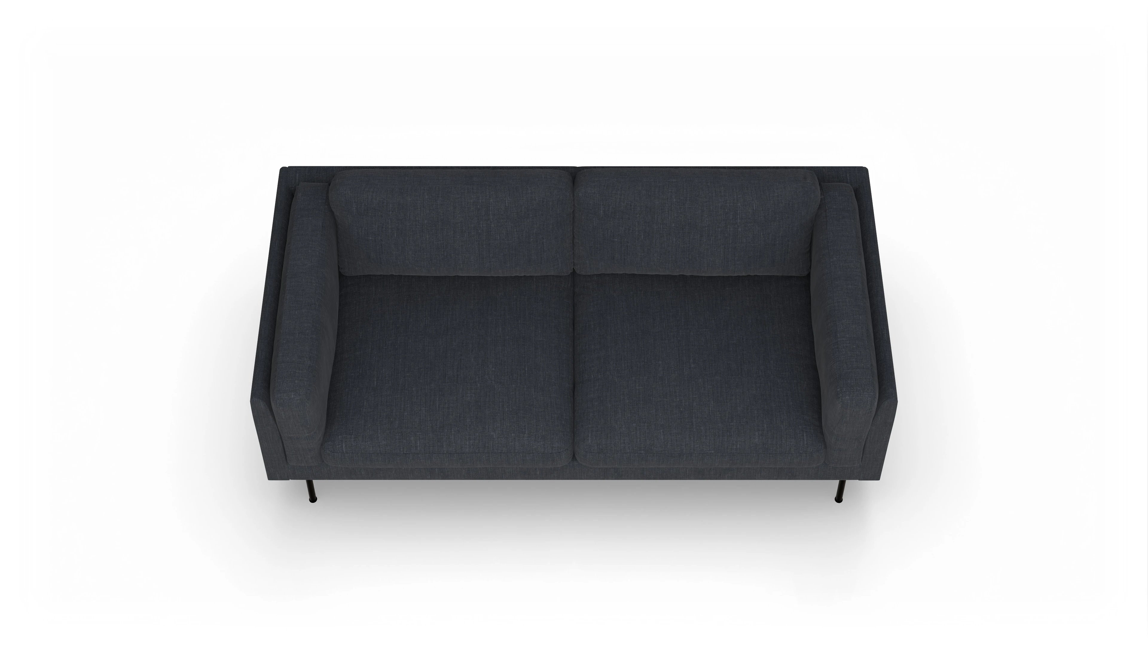 Ansicht des Produktes Henriksen 3-Sitzer in Stoff blau