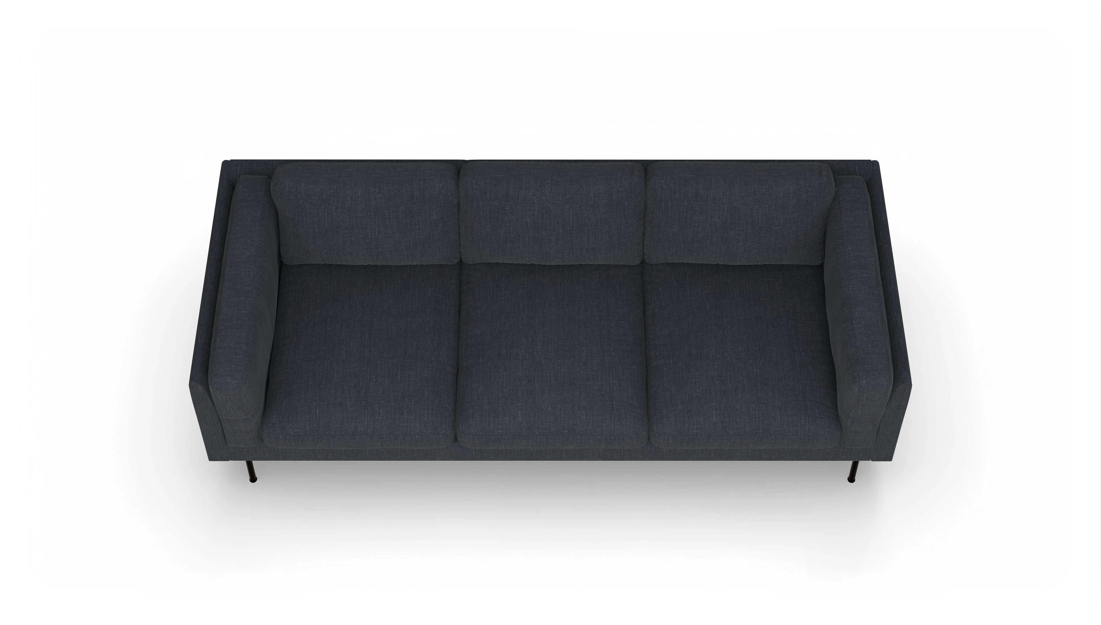 Ansicht des Produktes Henriksen 3,5-Sitzer in Stoff blau