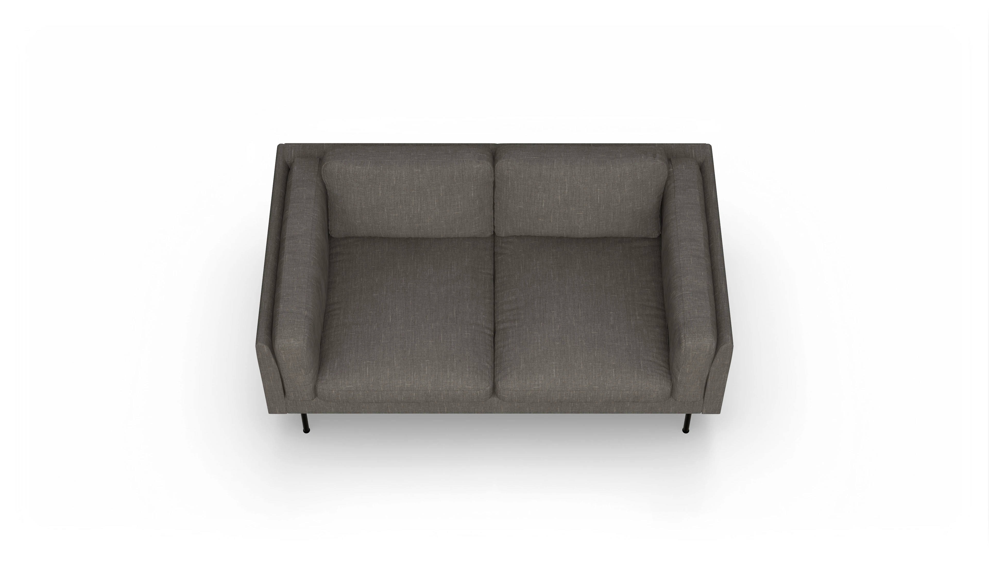 Ansicht des Produktes Henriksen 2-Sitzer in Stoff braun